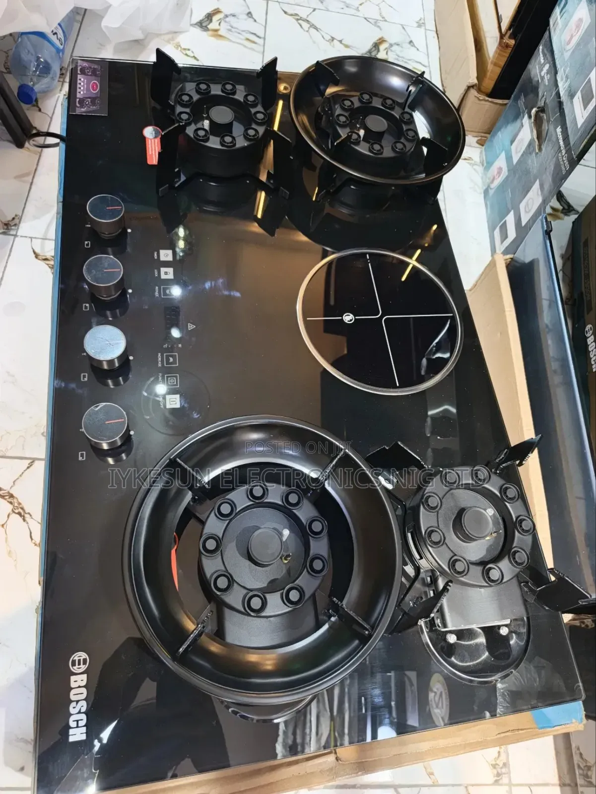 Quality Bosch Inbuilt Flips Up 4+1 Gas Electric Cooker Hob Automatic