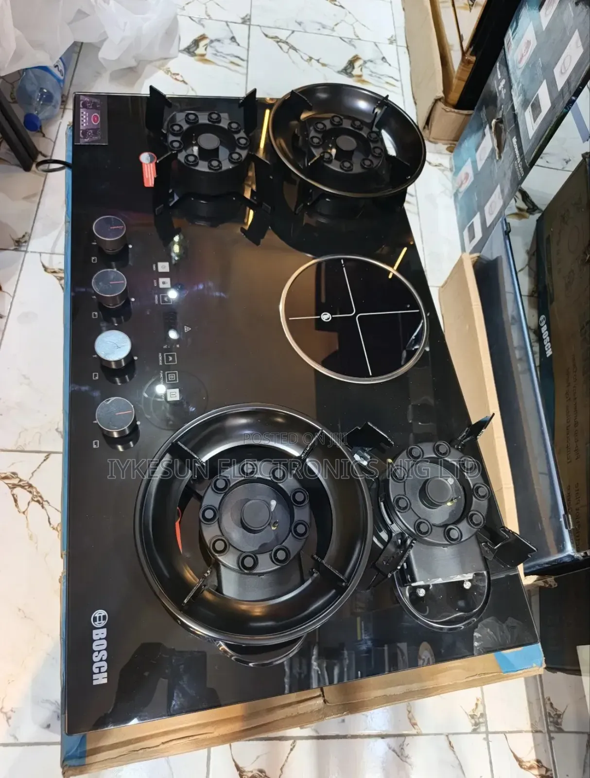 Quality Bosch Inbuilt Flips Up 4+1 Gas Electric Cooker Hob Automatic