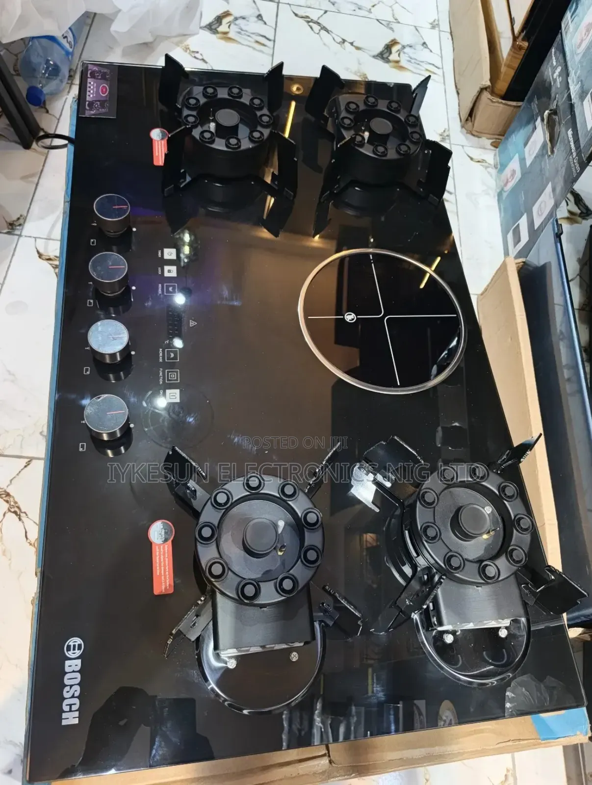 Quality Bosch Inbuilt Flips Up 4+1 Gas Electric Cooker Hob Automatic