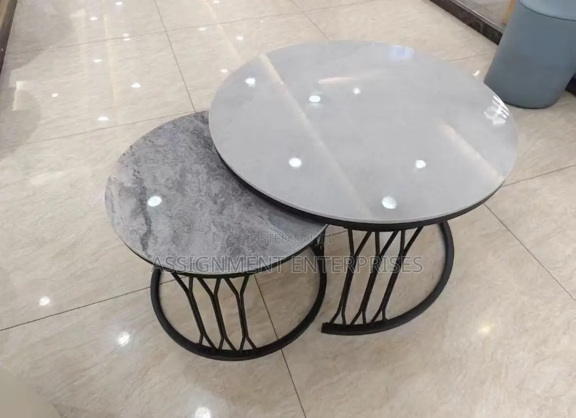 2 in 1 Center Table Marble