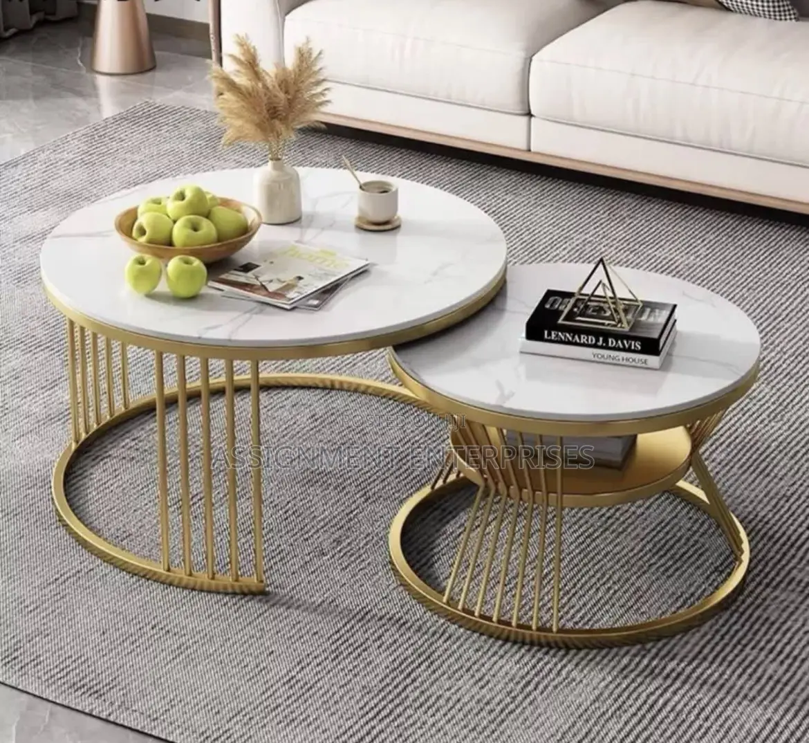 2 in 1 Center Table Marble