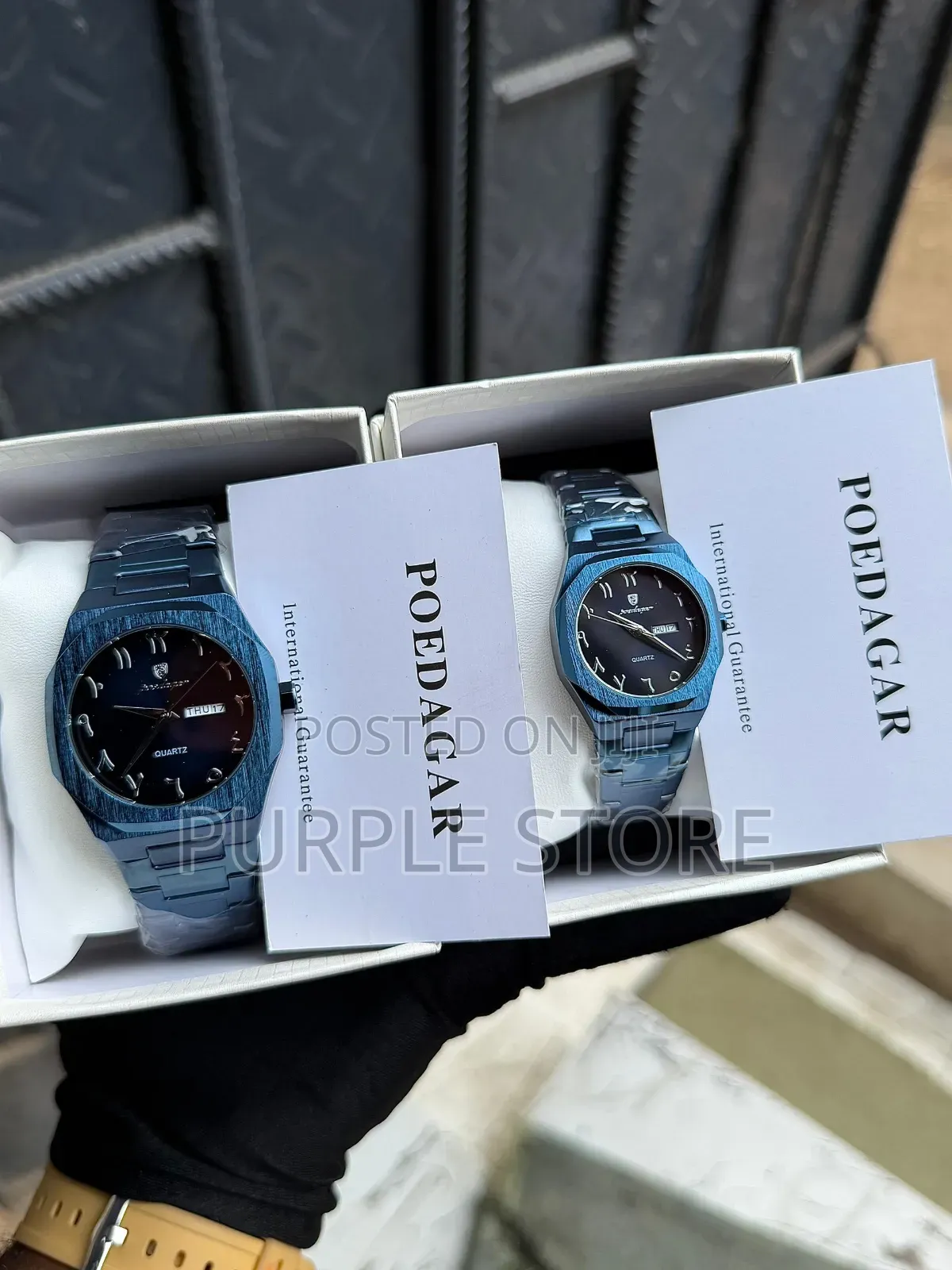 Poedagar Couples Roman "Figure Dial" Wristwatches (Price Is for Each)