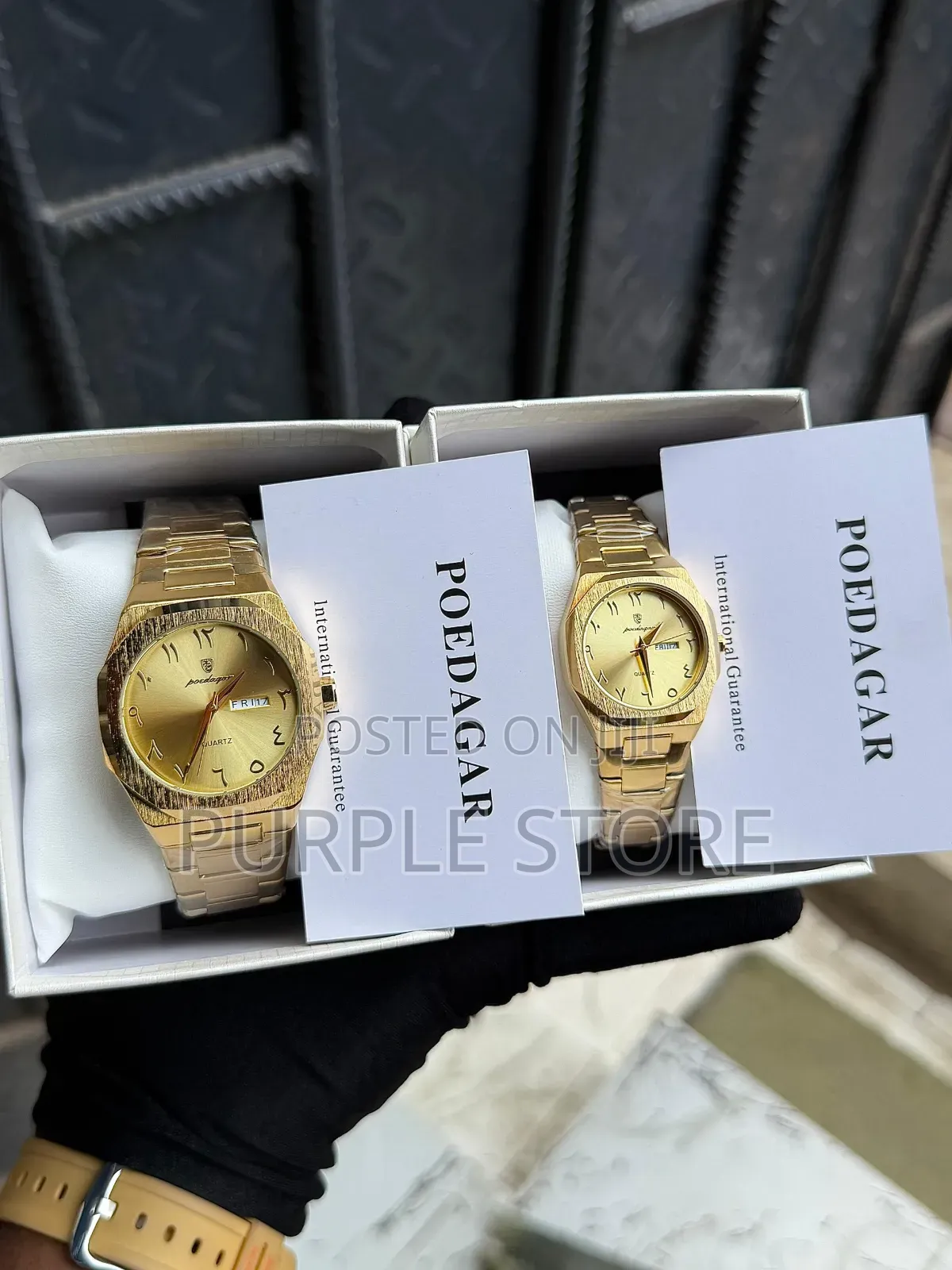 Poedagar Couples Roman "Figure Dial" Wristwatches (Price Is for Each)