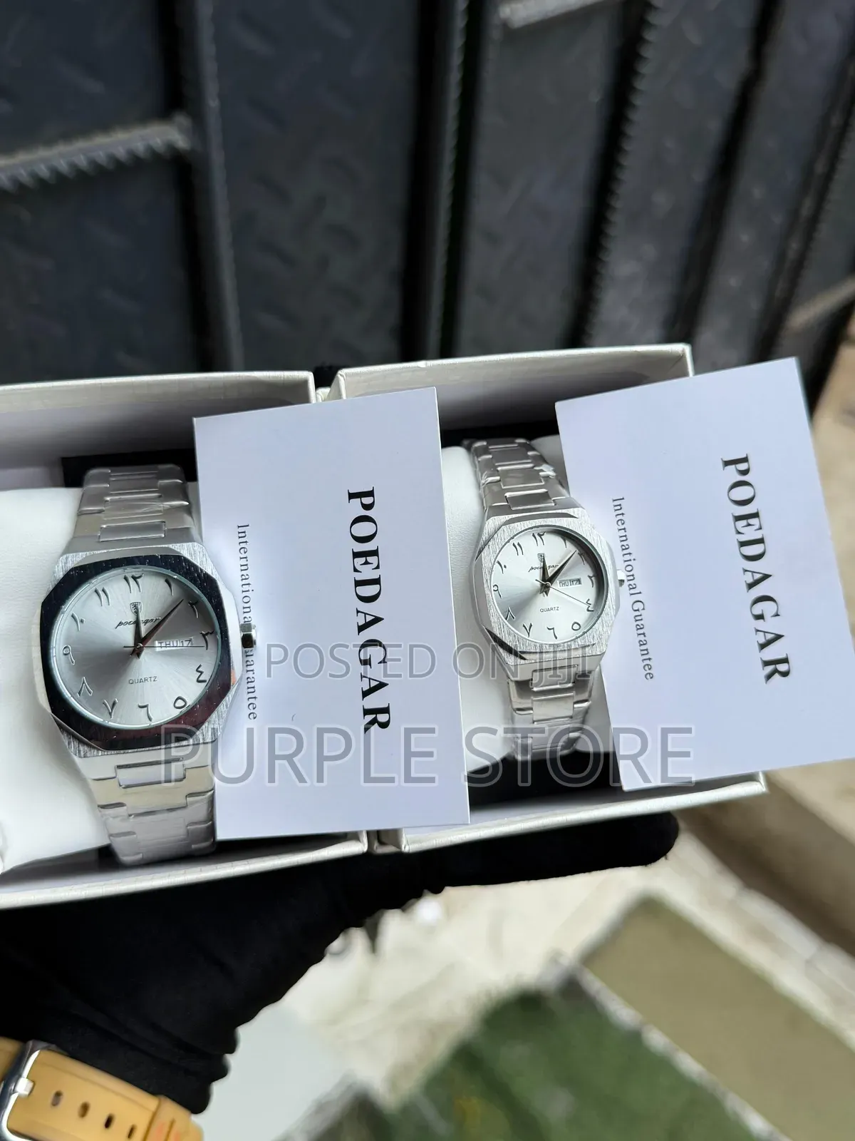 Poedagar Couples Roman "Figure Dial" Wristwatches (Price Is for Each)