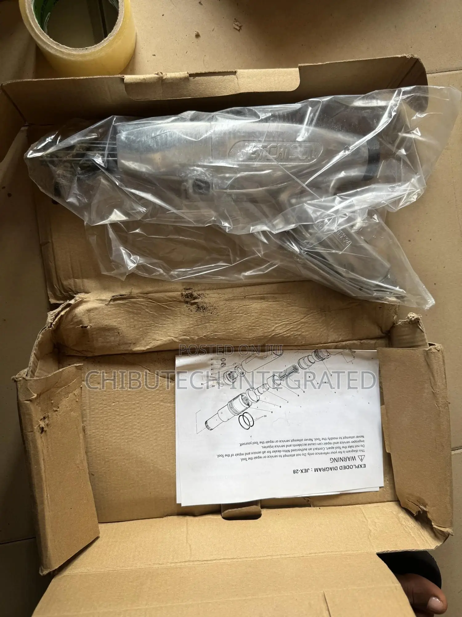 Nitto Kohki Jex-24 Pneumatic Jet Chisel Needle Scaler