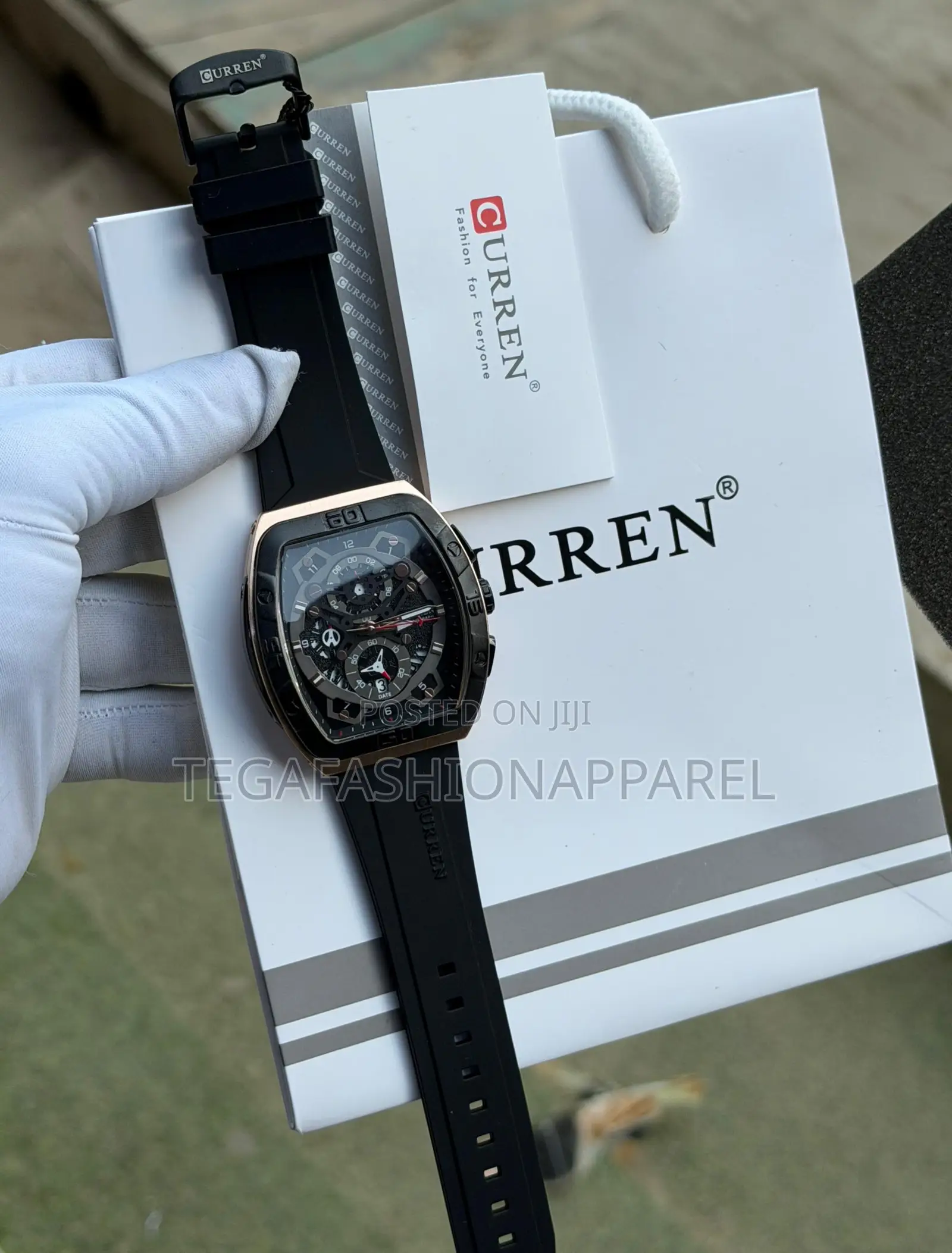 Curren Chronographic Rubber Wristwatch