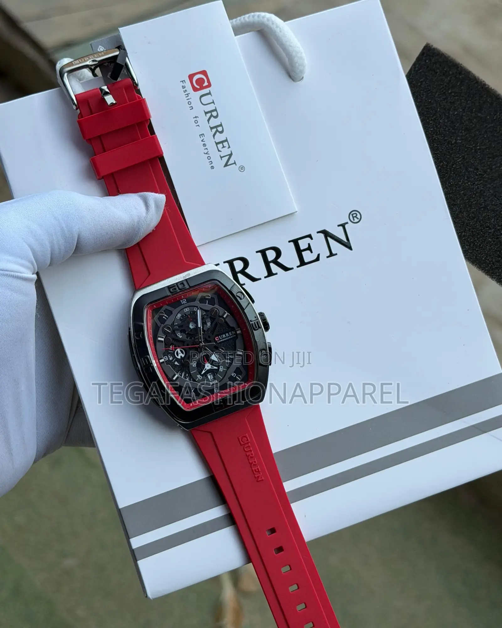 Curren Chronographic Rubber Wristwatch