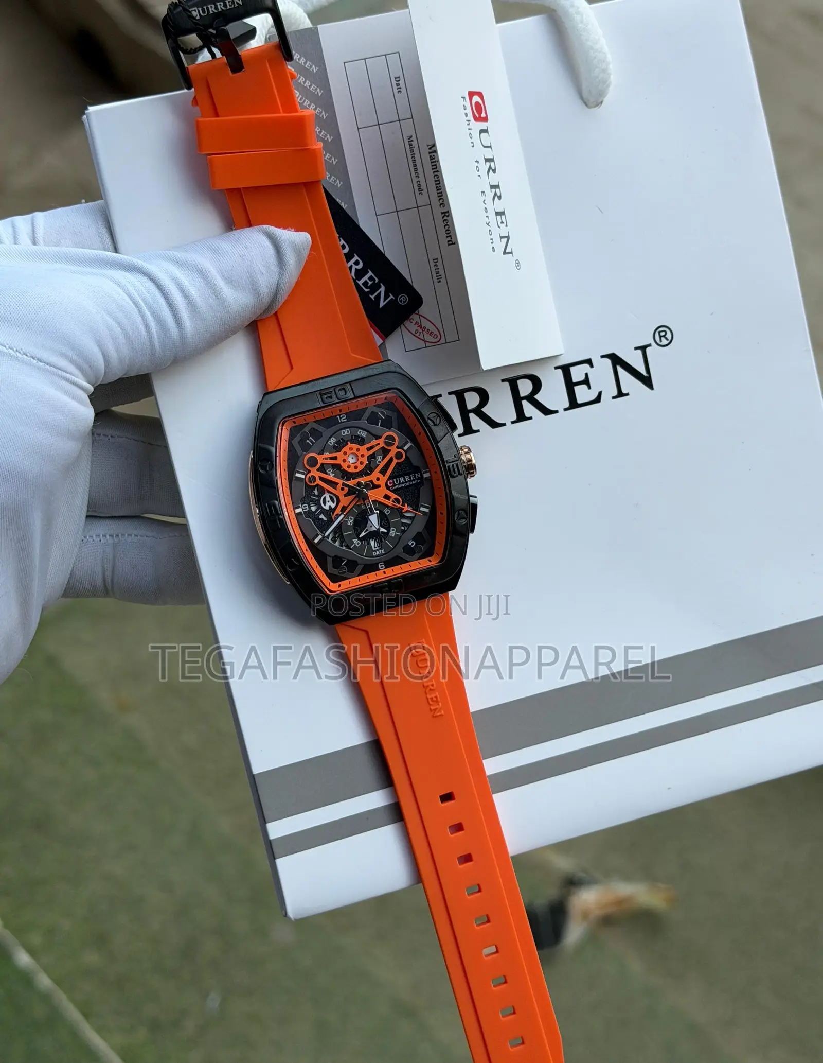 Curren Chronographic Rubber Wristwatch