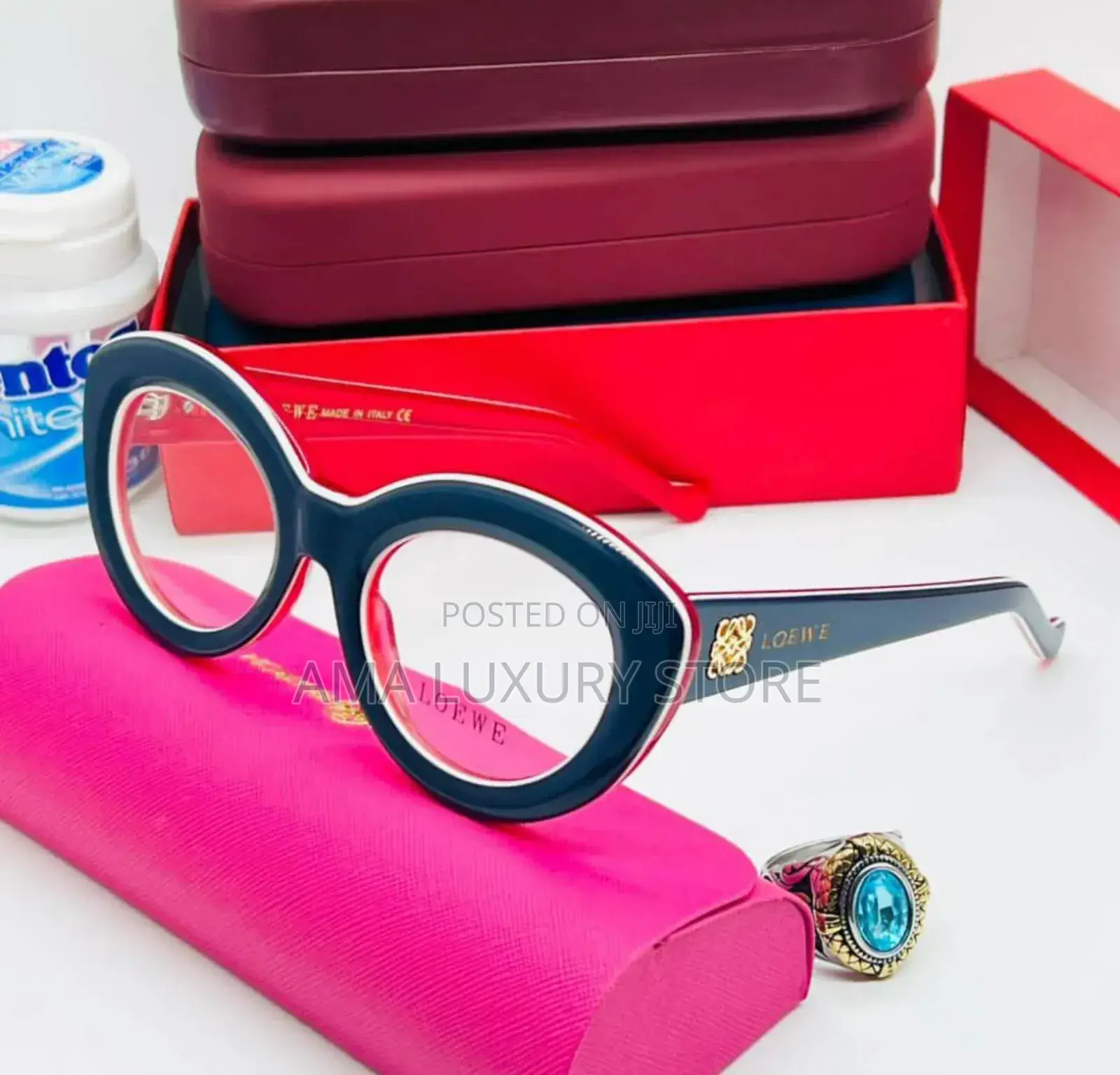 Loewe Luxury Transparent Clear Lense Female Glasses