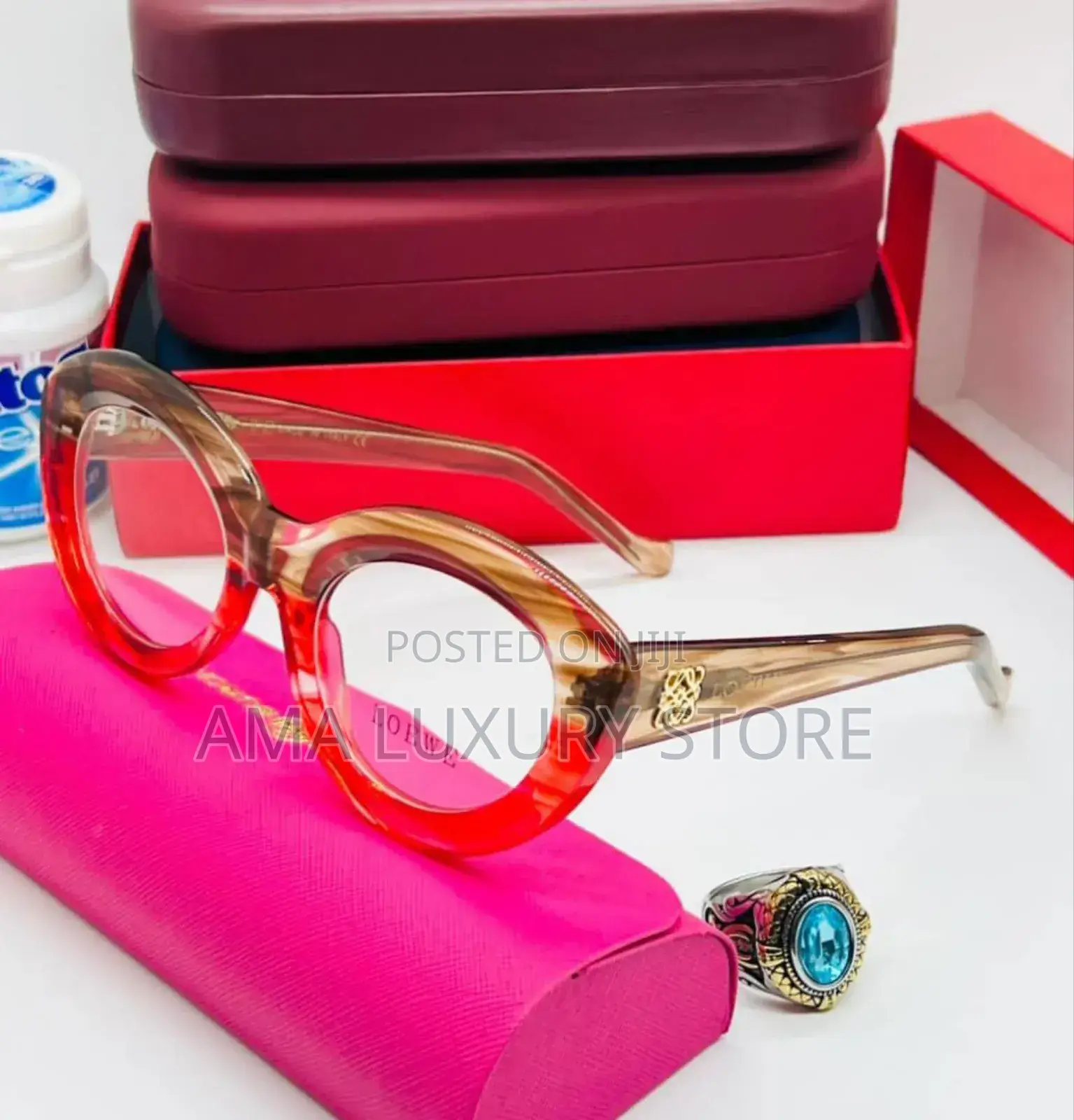 Loewe Luxury Transparent Clear Lense Female Glasses