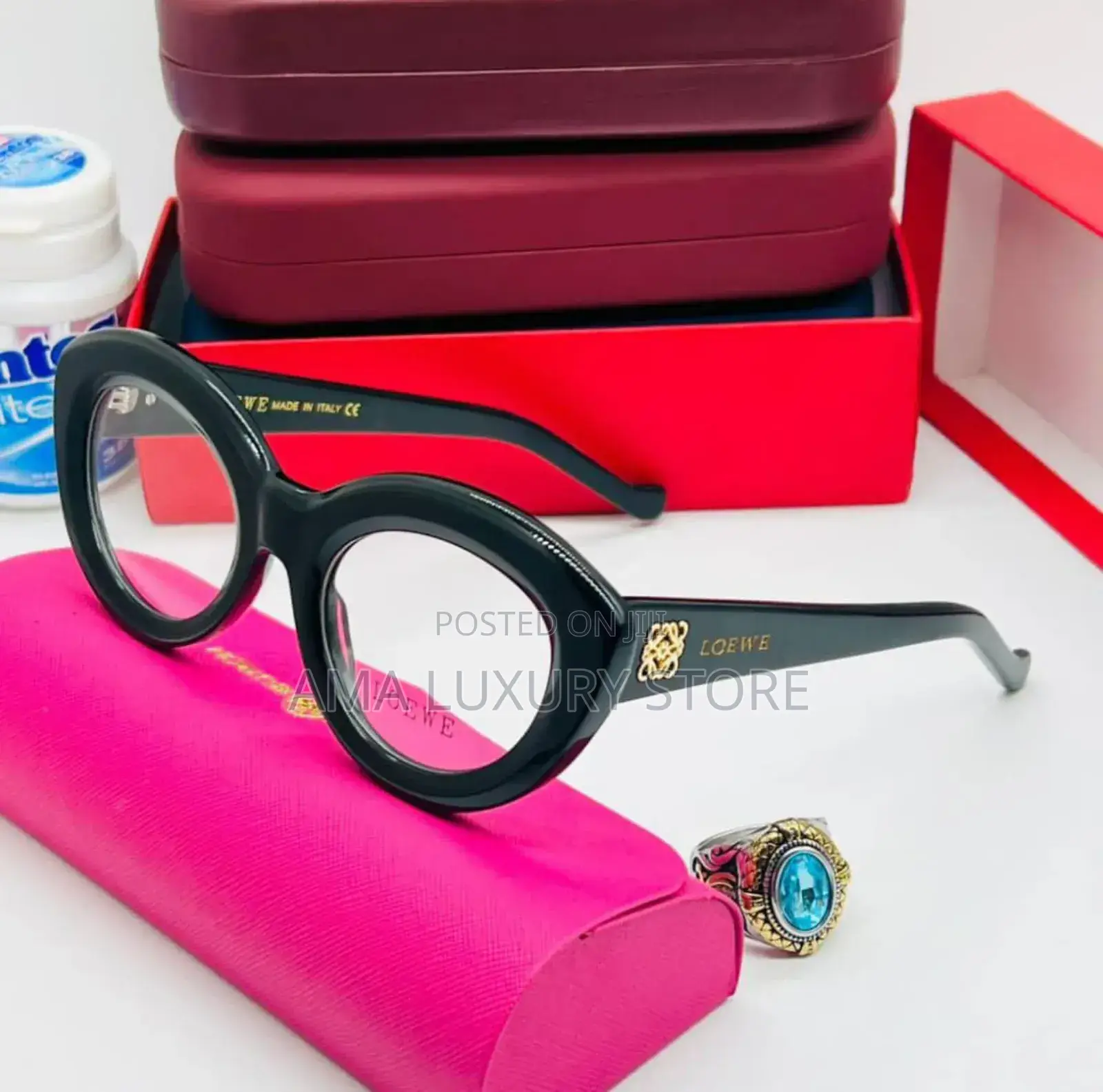 Loewe Luxury Transparent Clear Lense Female Glasses