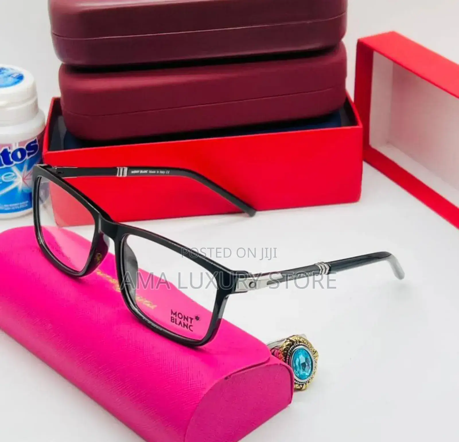 Mont Blanc Luxury Transparent Clear Lense Glasses