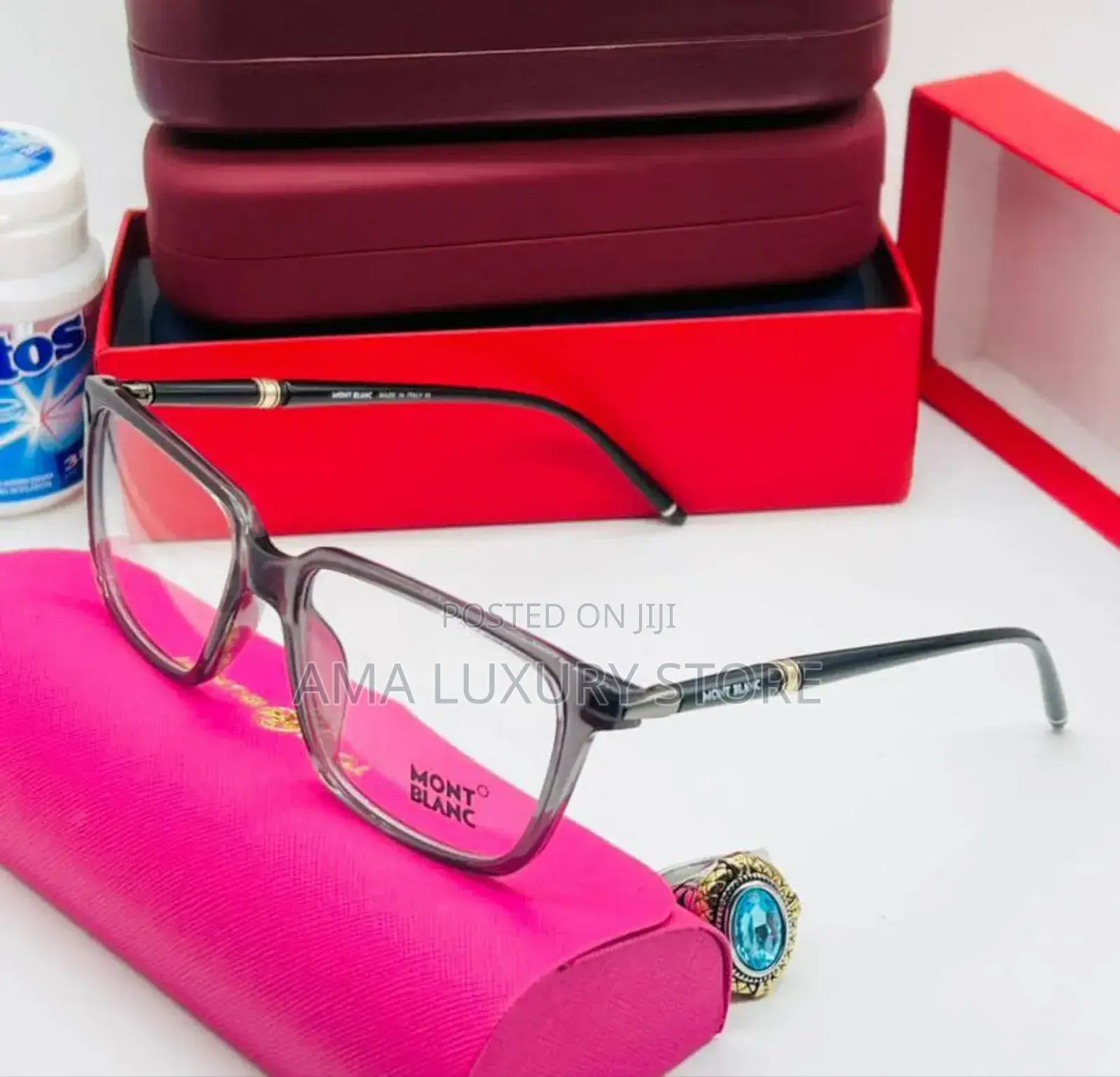 Mont Blanc Luxury Transparent Clear Lense Glasses