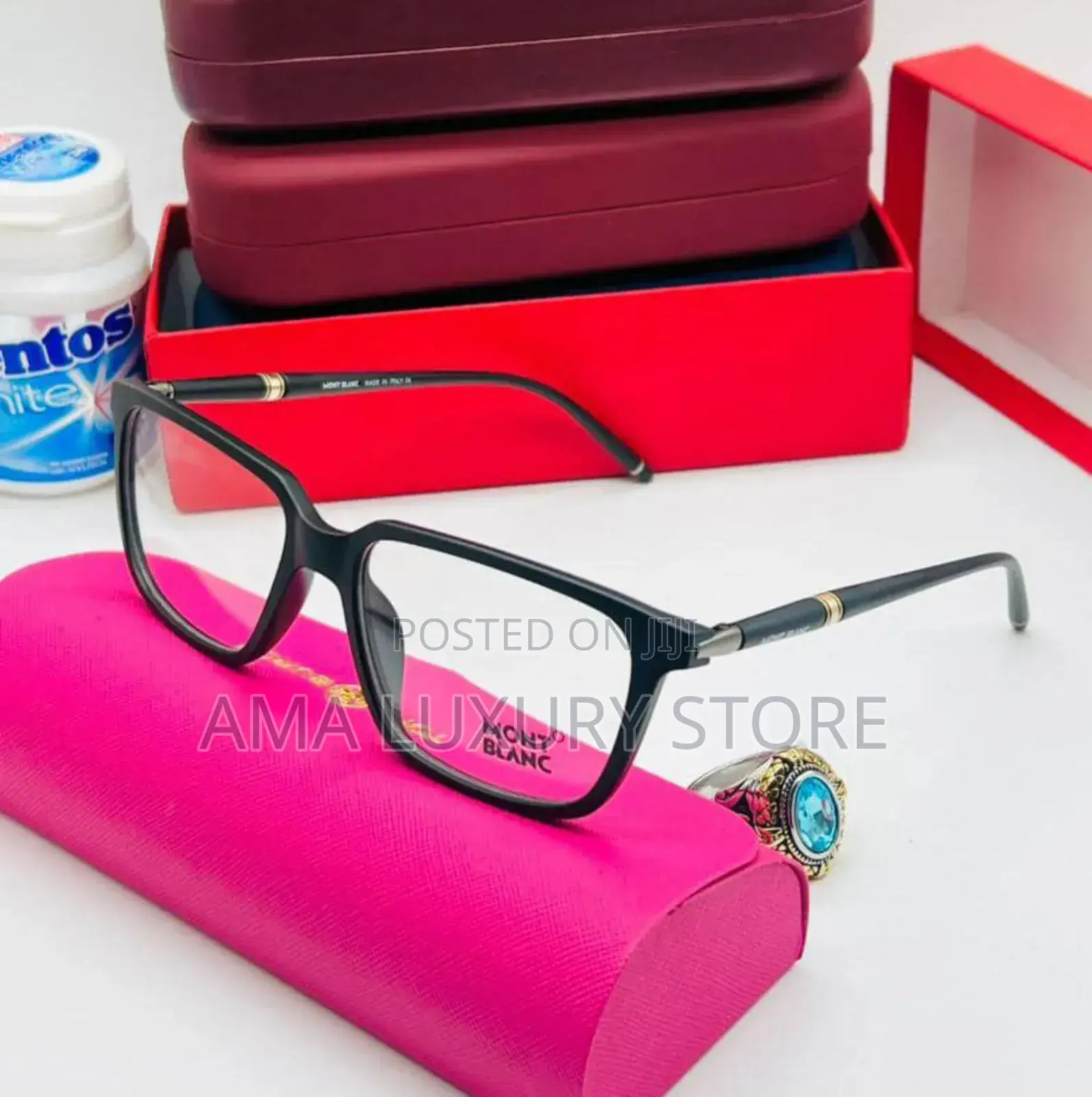 Mont Blanc Luxury Transparent Clear Lense Glasses
