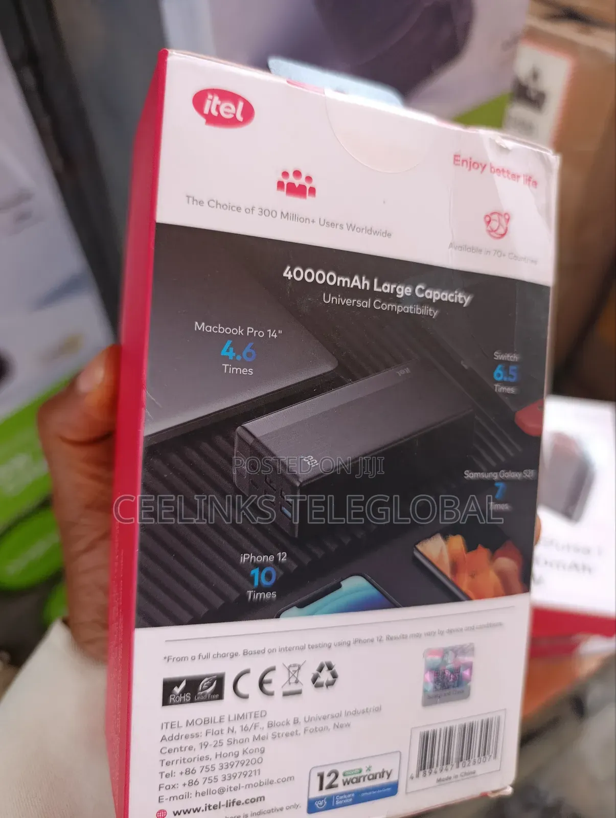 Itel 40000mah 22.5w Power Bank