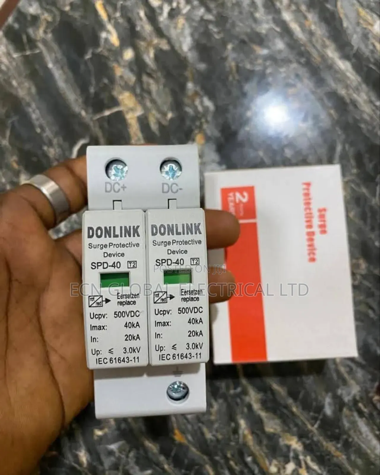 Donlink SPD-40 Dc Surge Protection Device (40ka, 600v/1000v) for Solar