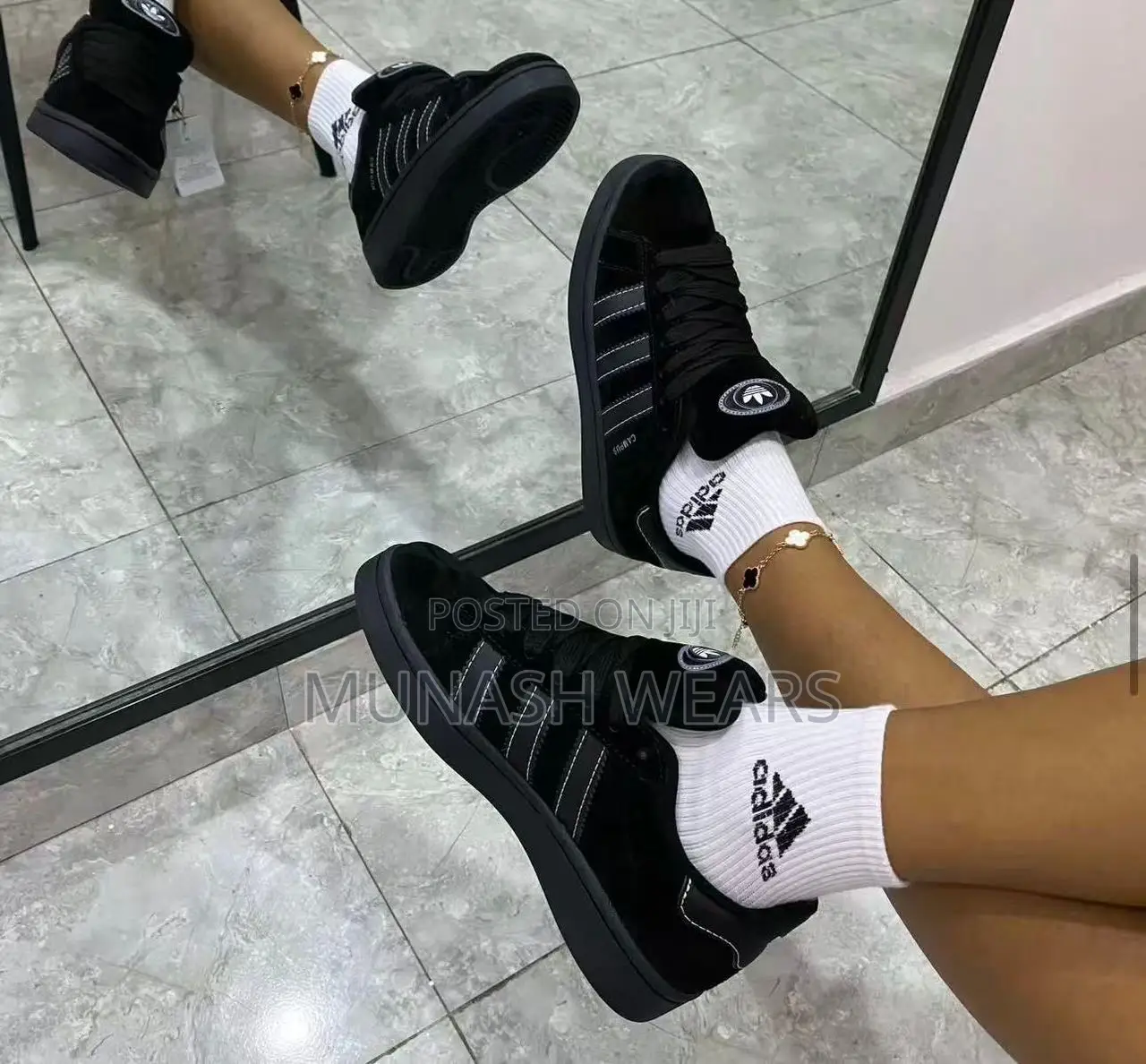 Original Addidas Sneakers 40-46 Available in Black and Mix Brown