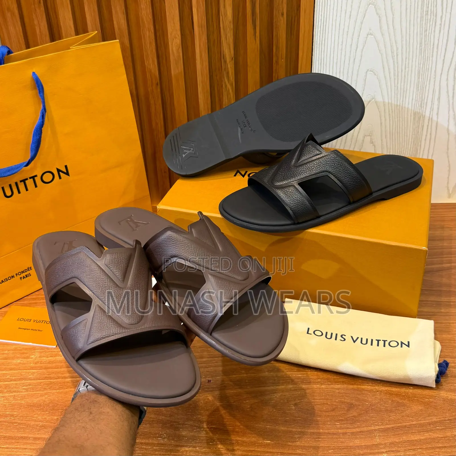 Luxury Lv Slipers 40-47 Original Quality