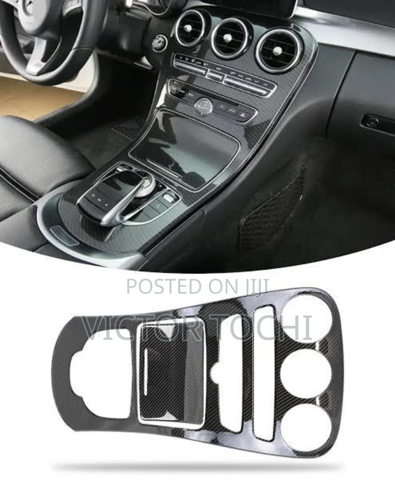 Carbon Fiber Center Console Benz C400 C300 Glc300 C43 2015
