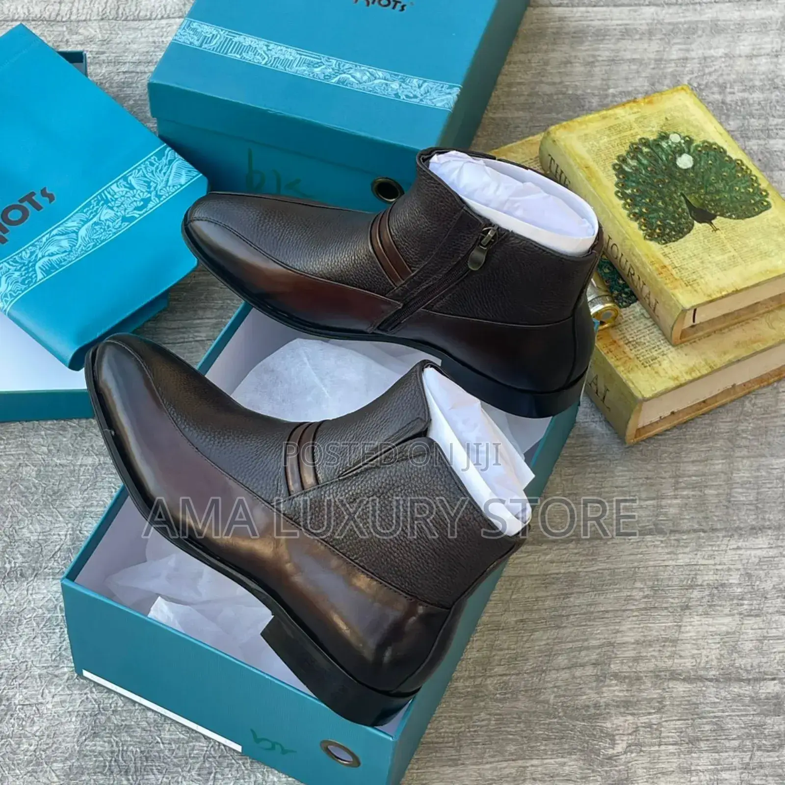 Steve Riots Genuine Leather Luxury Designer Men's Boots