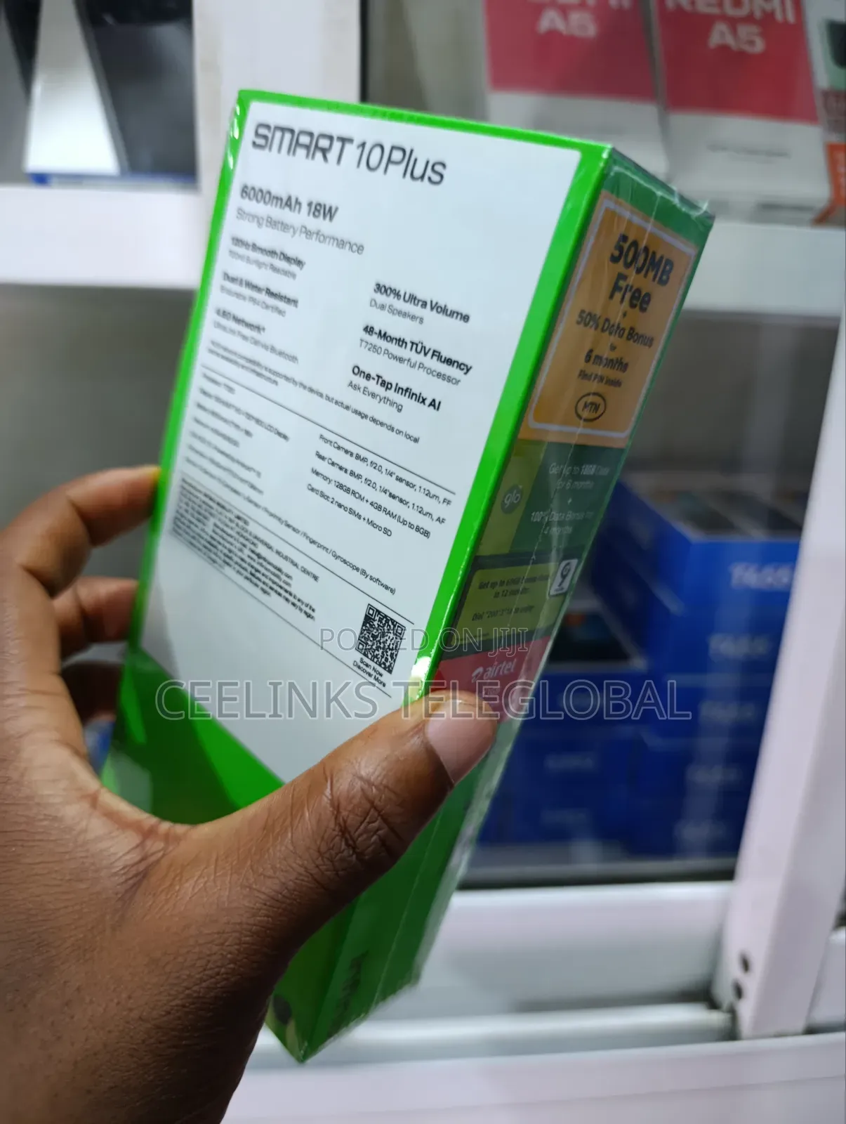 New Infinix Smart 10 Plus 128 GB Black