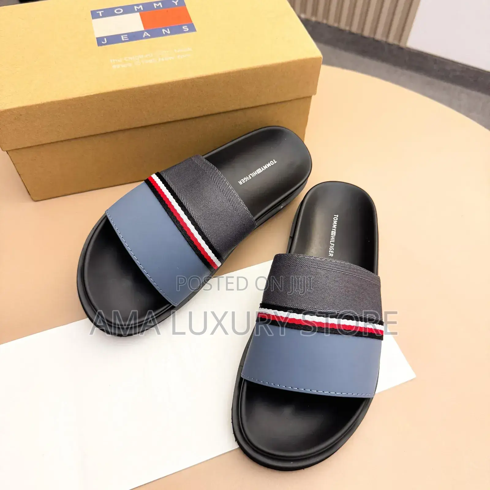 Tommy Hilfiger Luxury Designer Men's Slippers