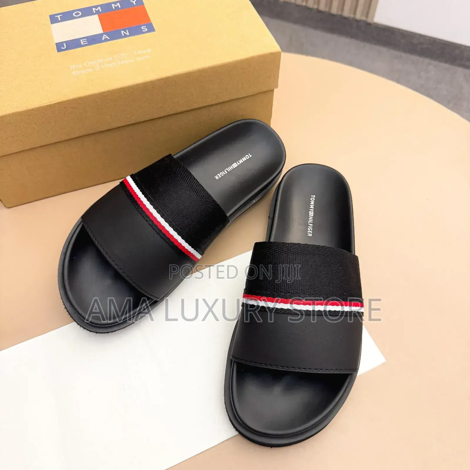 Tommy Hilfiger Luxury Designer Men's Slippers
