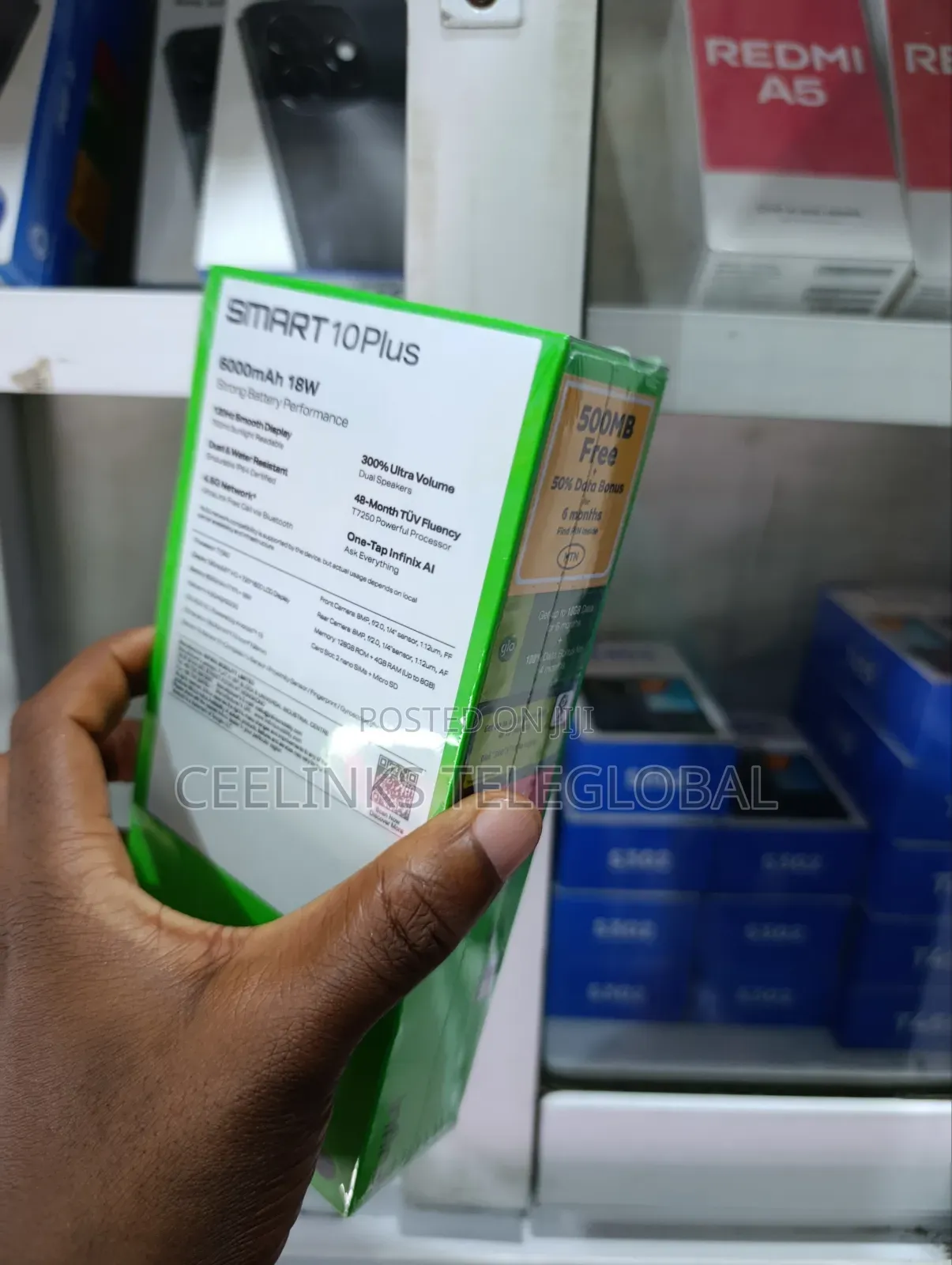 New Infinix Smart 10 Plus 128 GB Blue