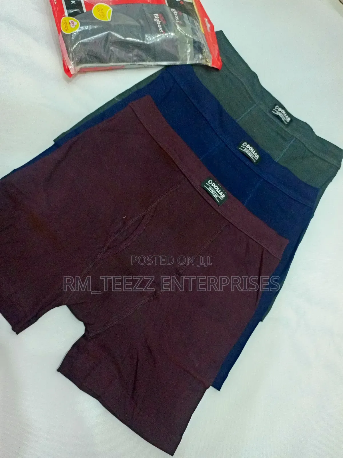 3in1 Dollar Man Big Boss Men's Durable Lycra Boxers