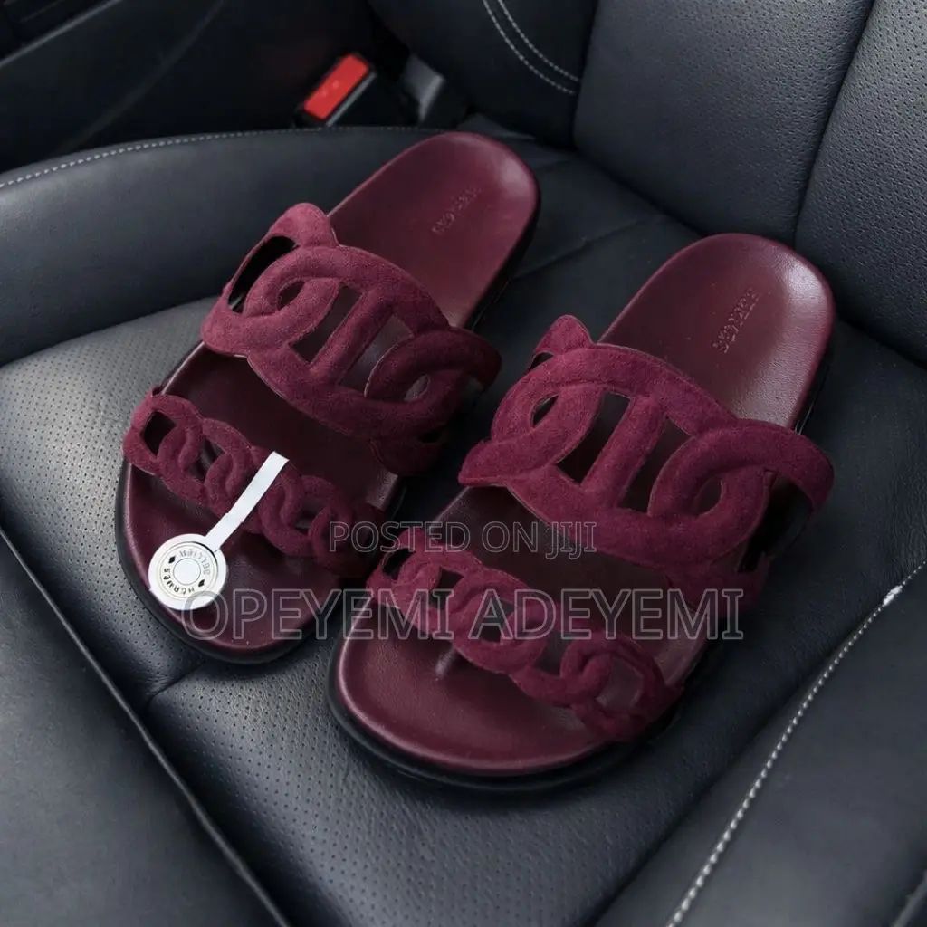 Hermes Suede Slide