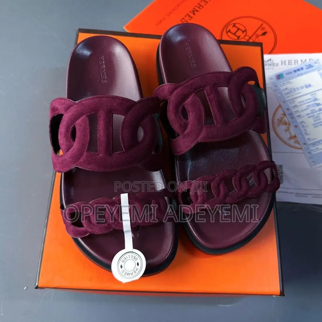 Hermes Suede Slide