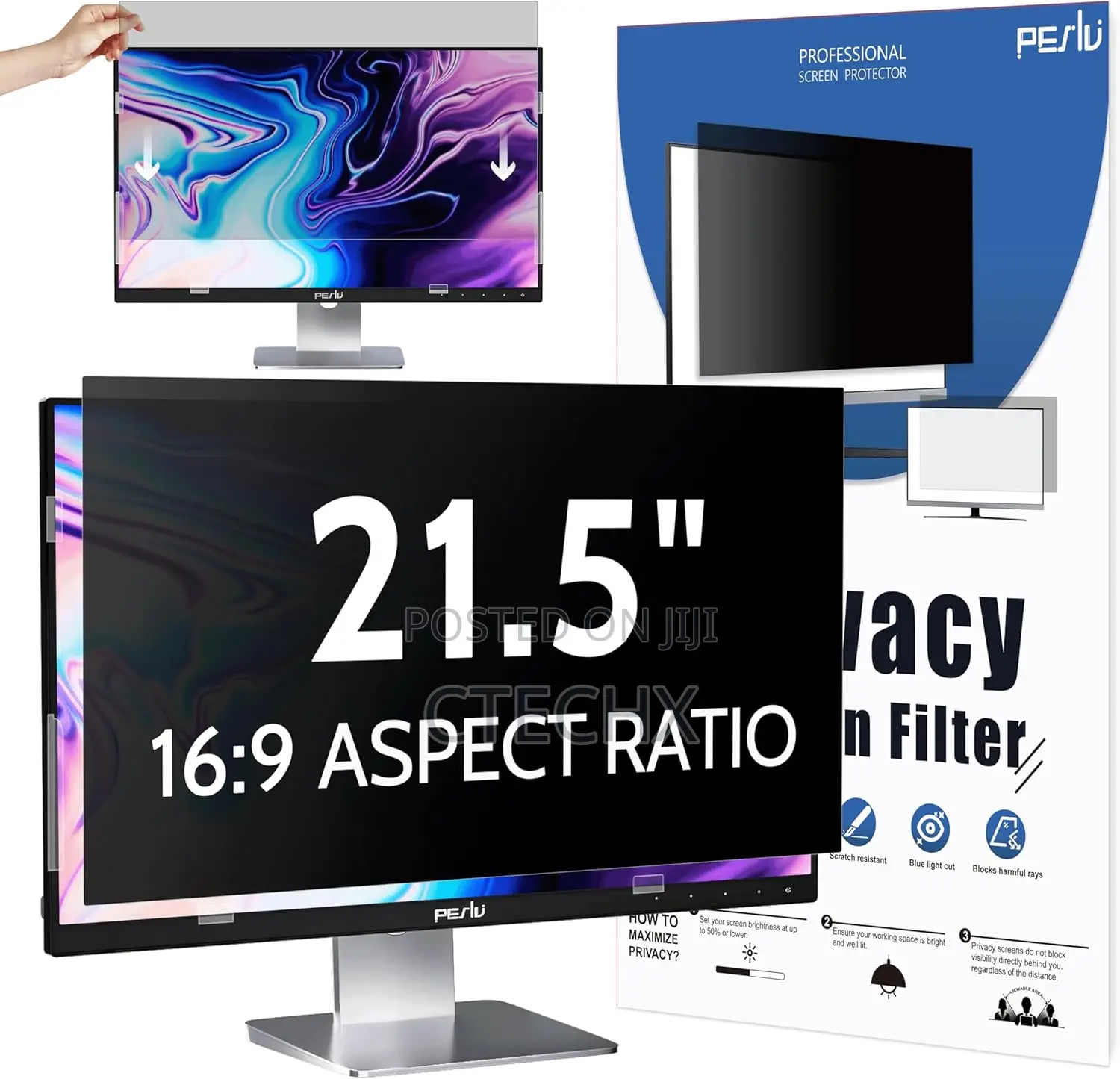 Computer Privacy Screen 21.5 Inch for 16:9 Widescreen Monitor
