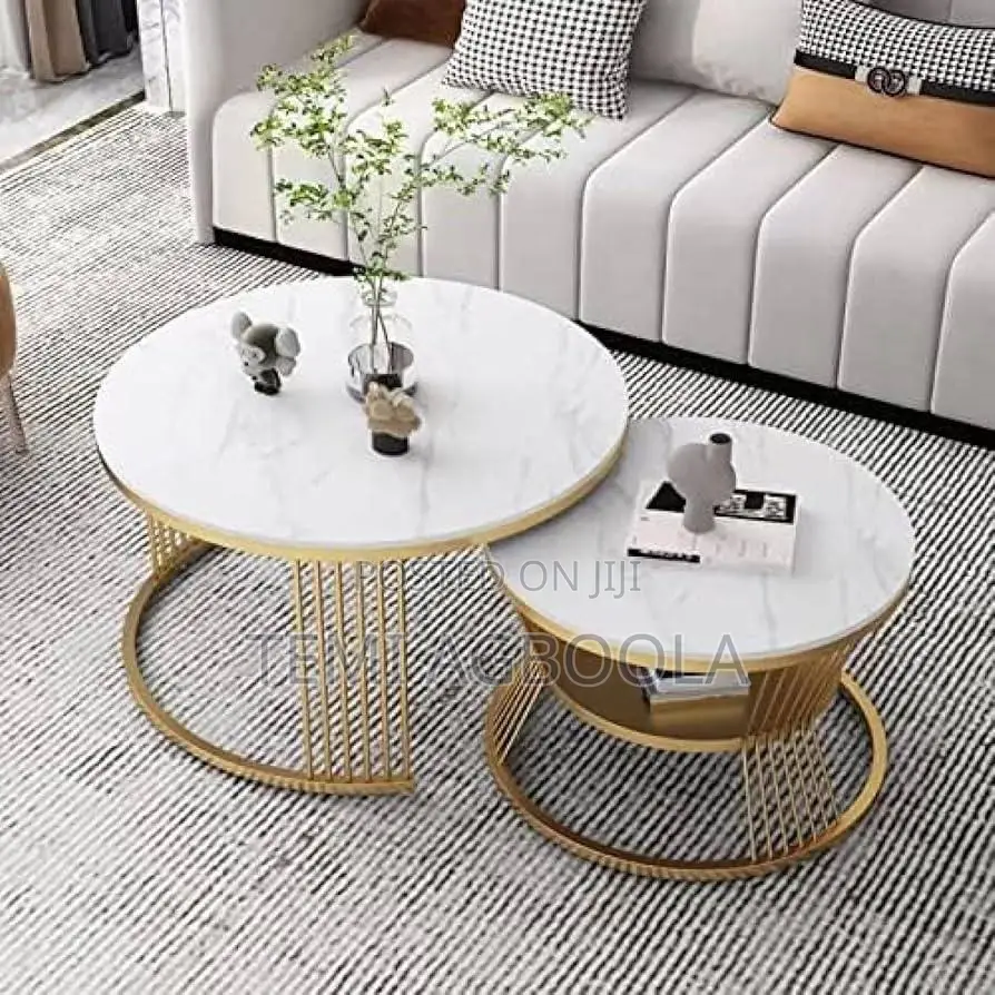2in1 Nesting Center Table Wooden Top