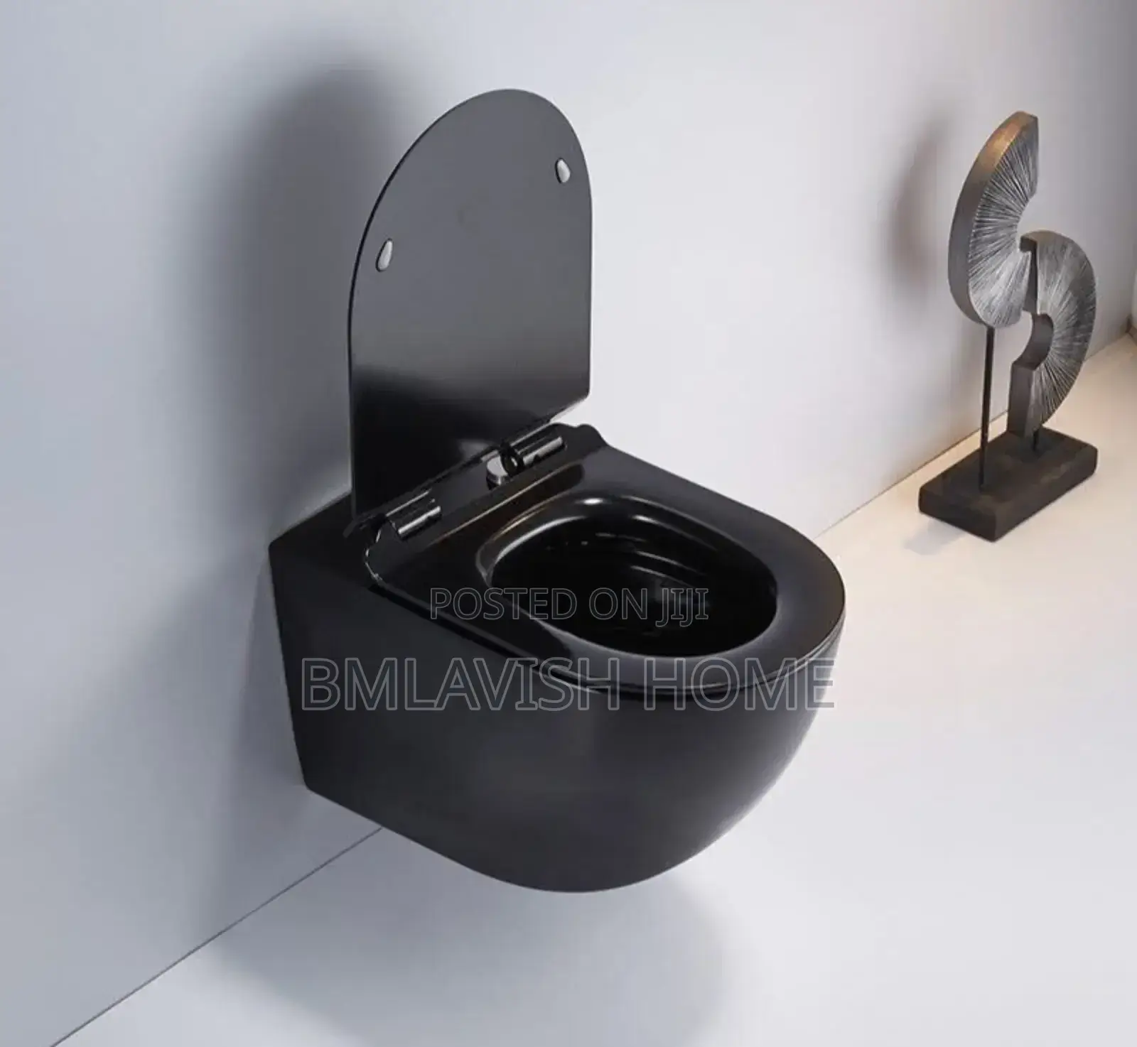 Black Concealed Water Closet Set