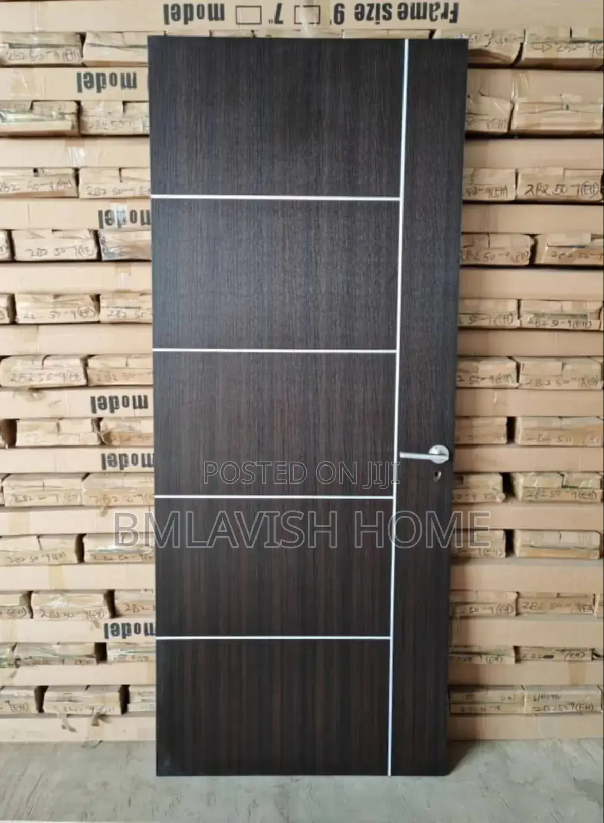 HDF Turkish Wooden Room Doors 3ft by 7ft With Frame and Locks