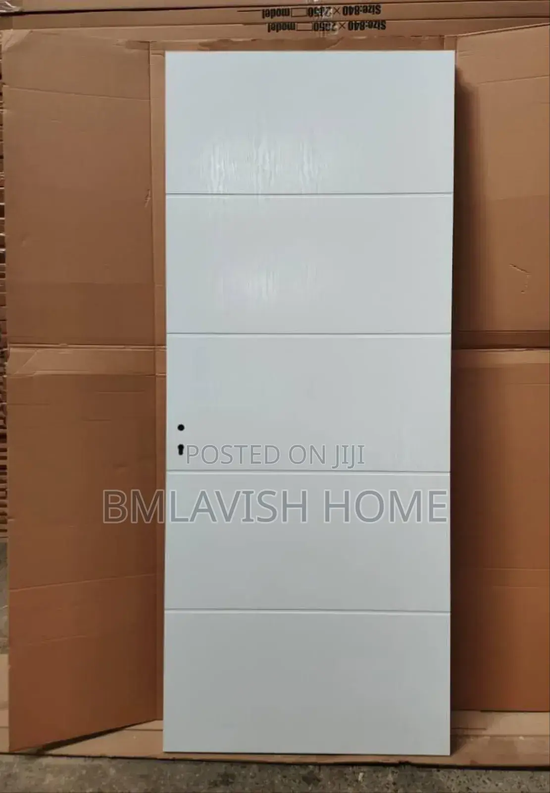 White HDF Imported Wooden Room Doors 3ft by 7ft With Frame and Locks