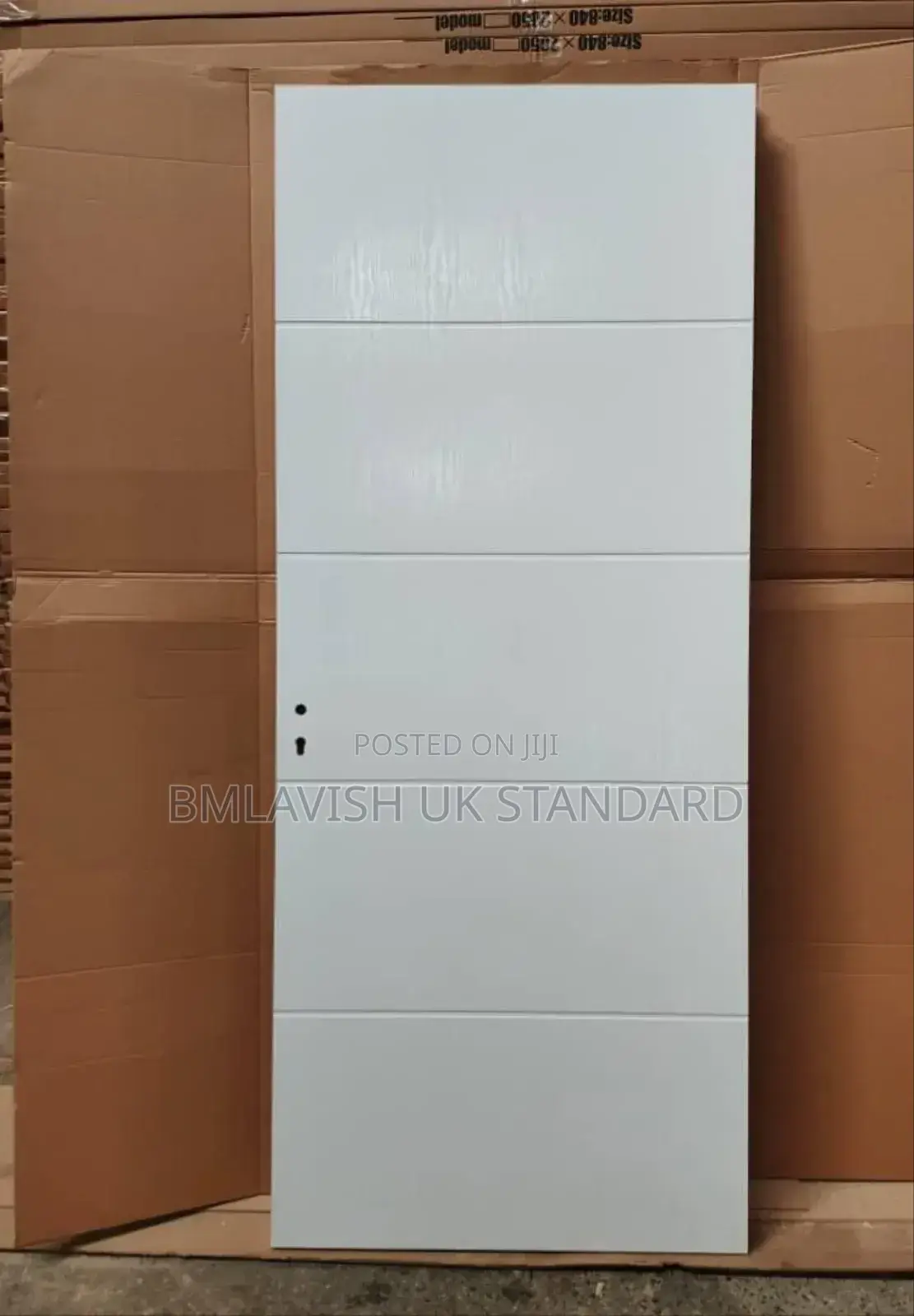 White HDF Imported Wooden Room Doors 3ft by 7ft With Frame and Locks
