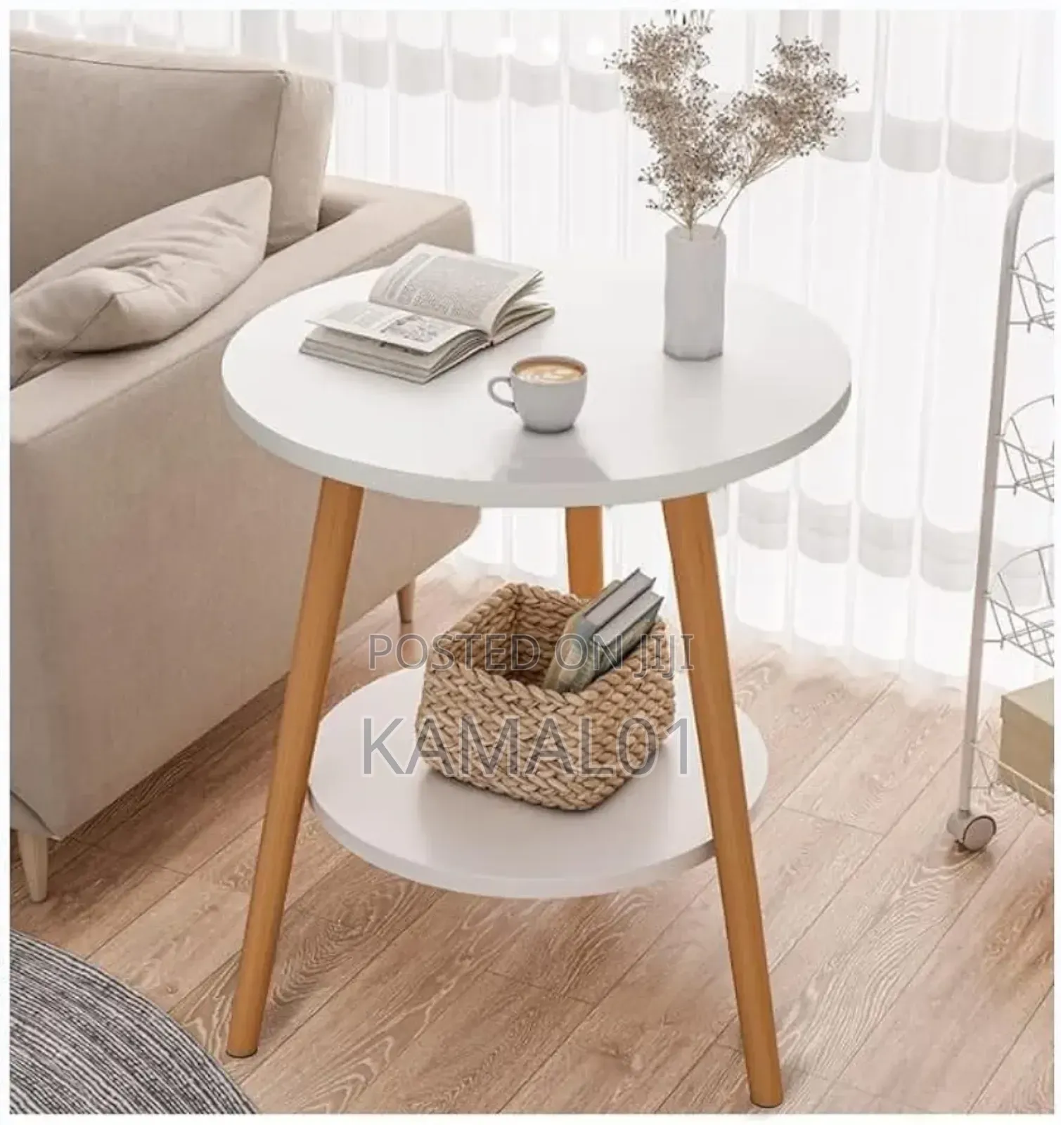 2-Tier Small Circle Side Table