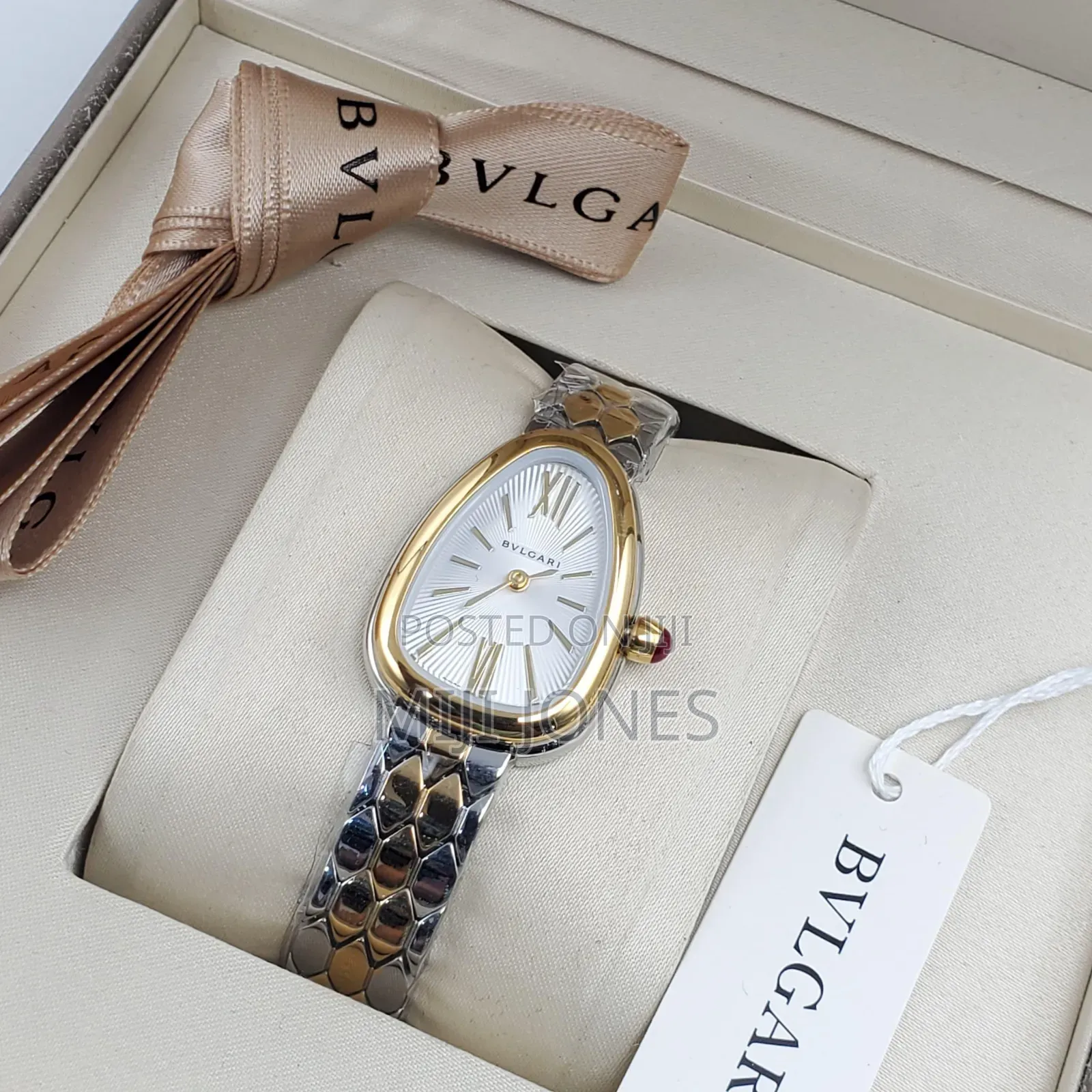 "Bvlgari Inspired Chain Wristwatch - Ladies Edition"