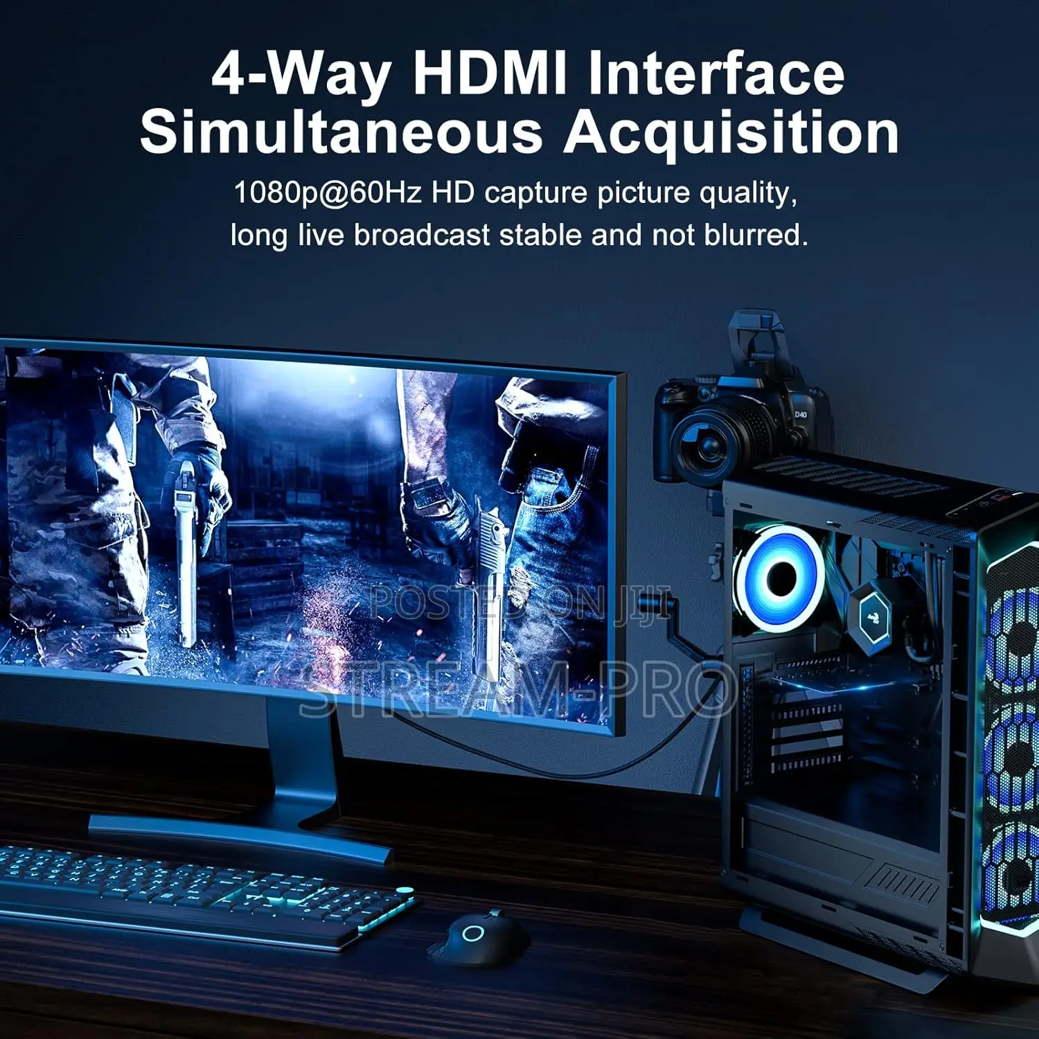 Acasis Hdmi Pcie X4 Video Capture Card Stream And Record In 1080p60