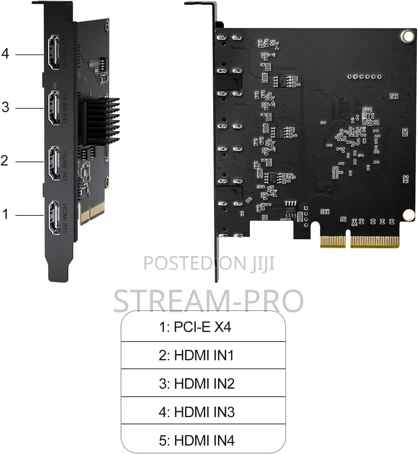 Acasis Hdmi Pcie X4 Video Capture Card Stream And Record In 1080p60