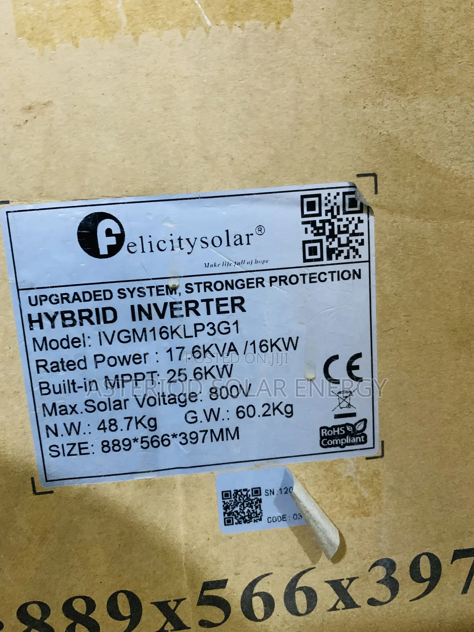 3 Phase 16kva 48v Felicity (Ivgm) Hybrid Inverter