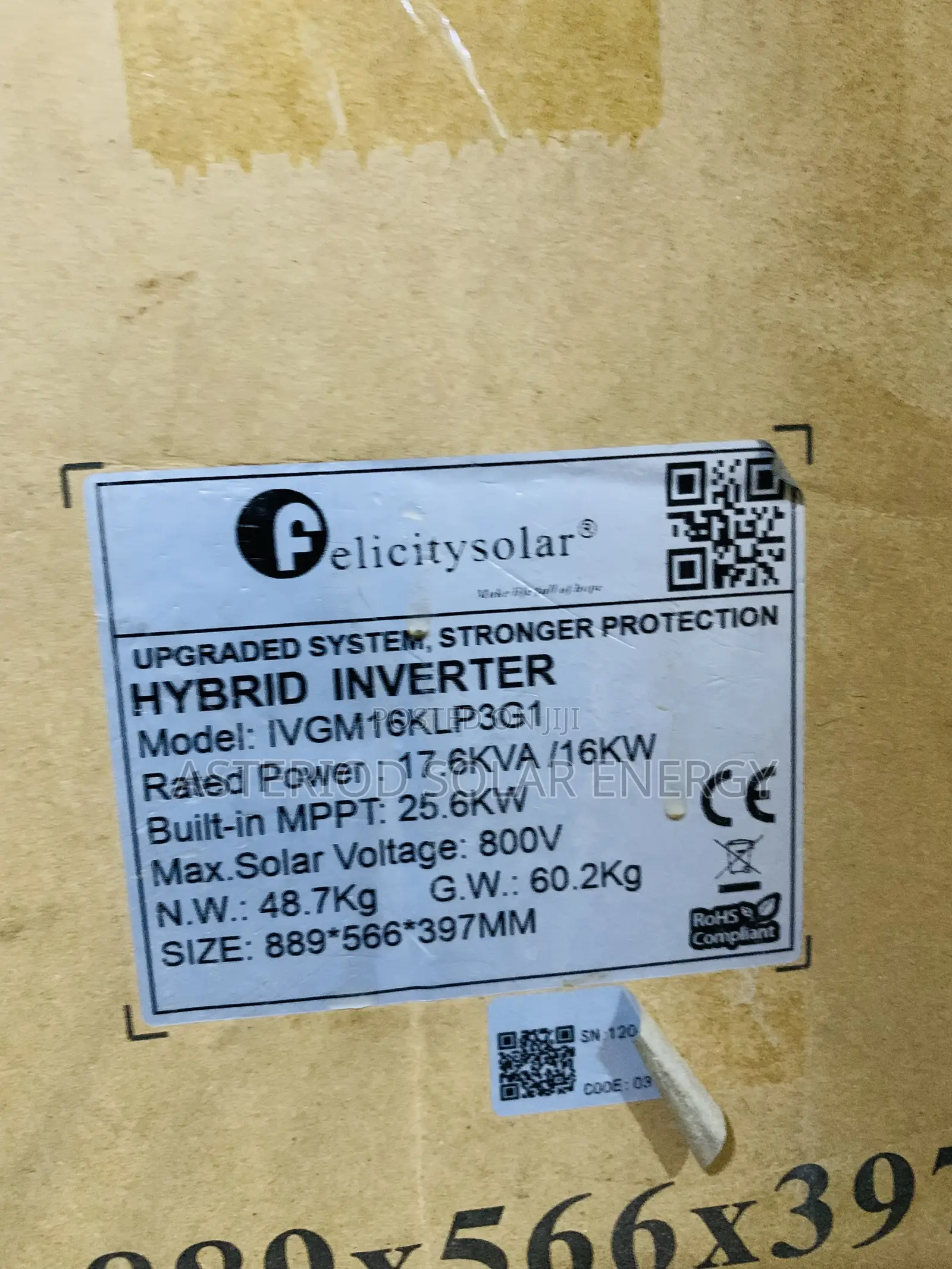 3 Phase 16kva 48v Felicity (Ivgm) Hybrid Inverter