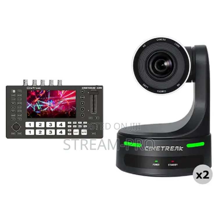 Cinetreak Ct-pt20 Ndi Ptz 2-camera Kit With Hdmi/Sdi Video Switcher