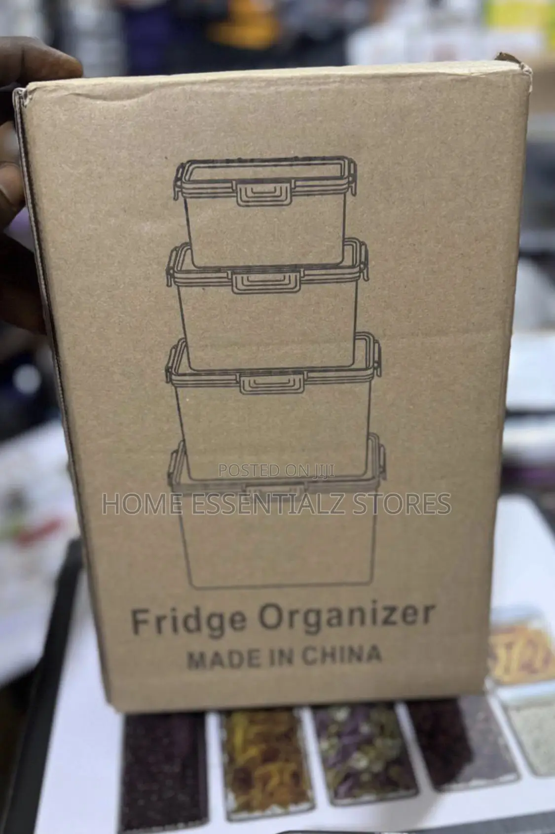 Acrylic Fridge Organizer - Food Storage Container Set (4pcs)