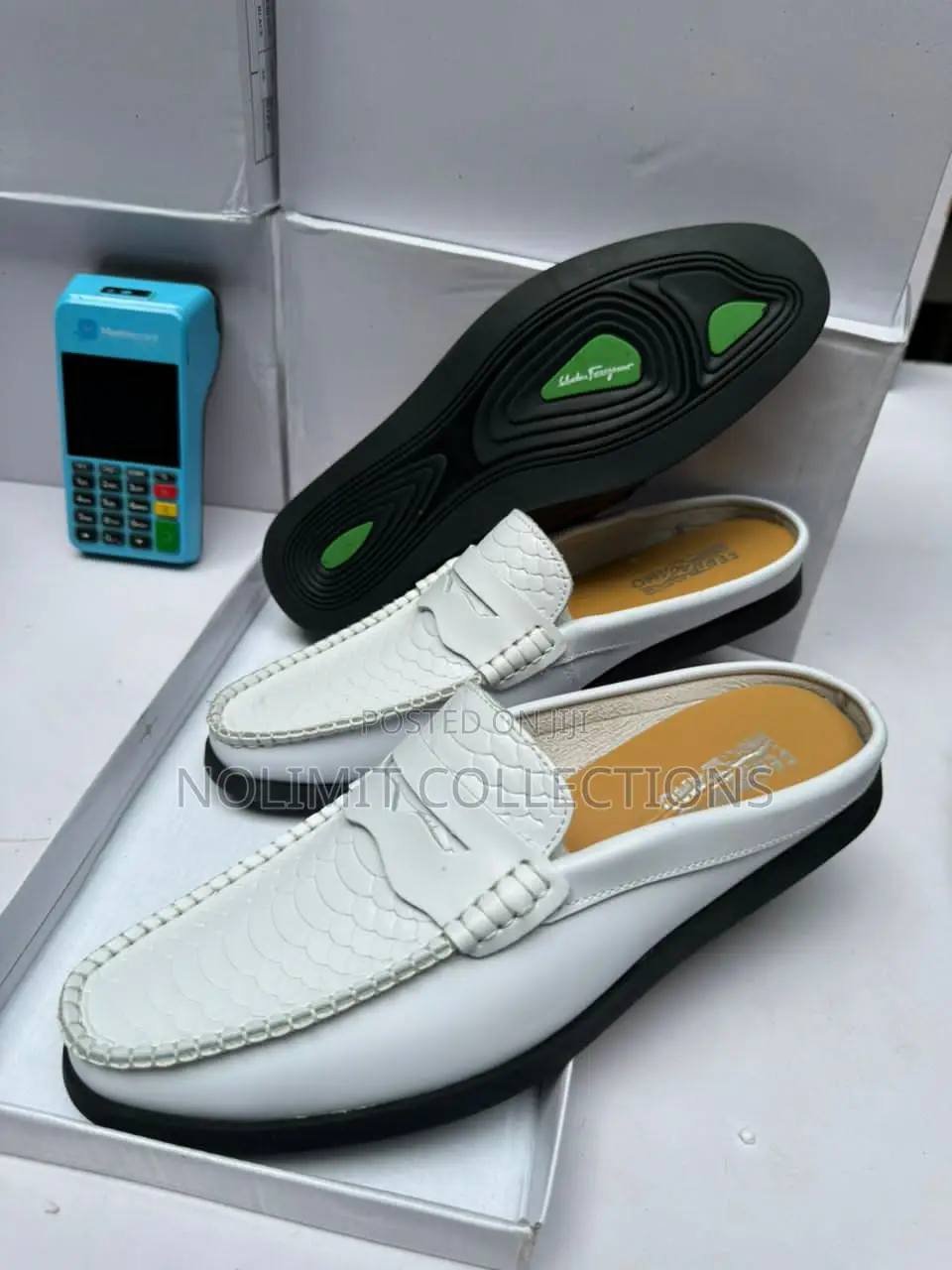 Salvatore Ferragamo Pure Leather Half Shoes