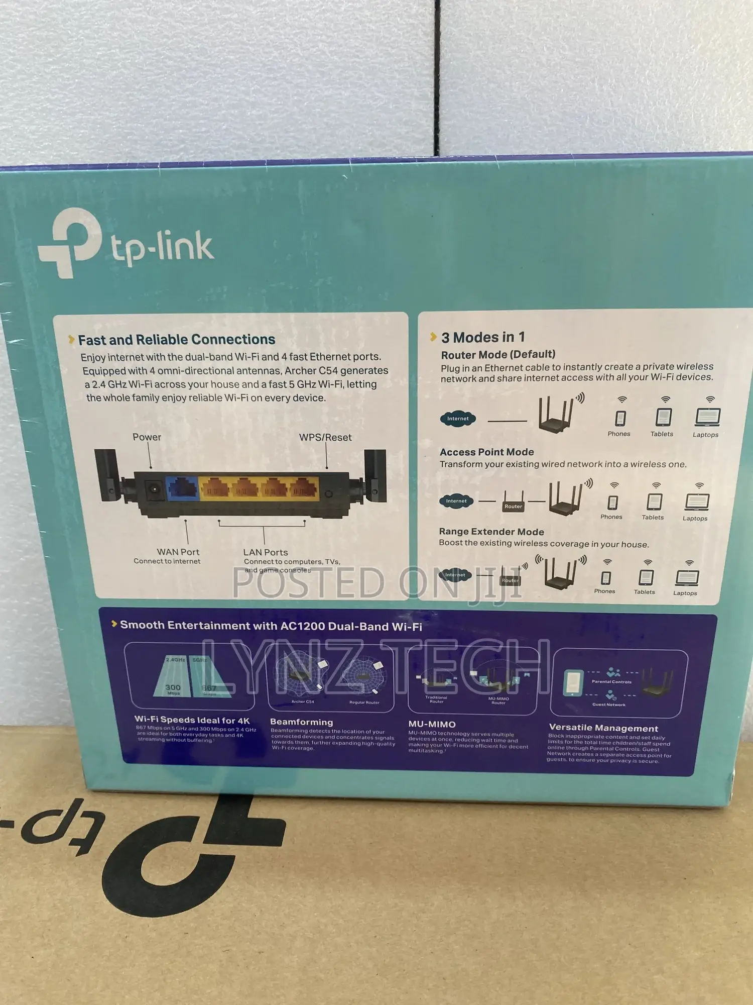 Tp- Link Ac1200 Dual-Band Wi-Fi Router( Archer C54)