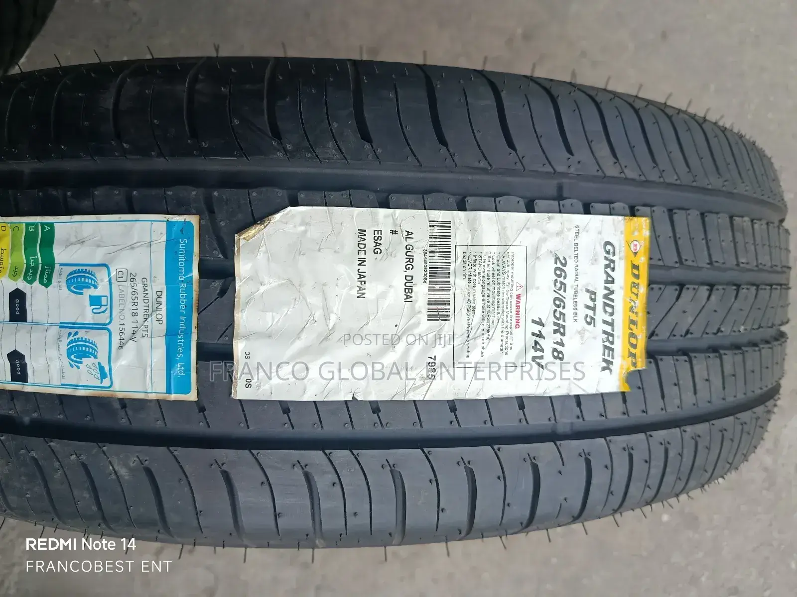 265/65r18 Dunlop Tyre