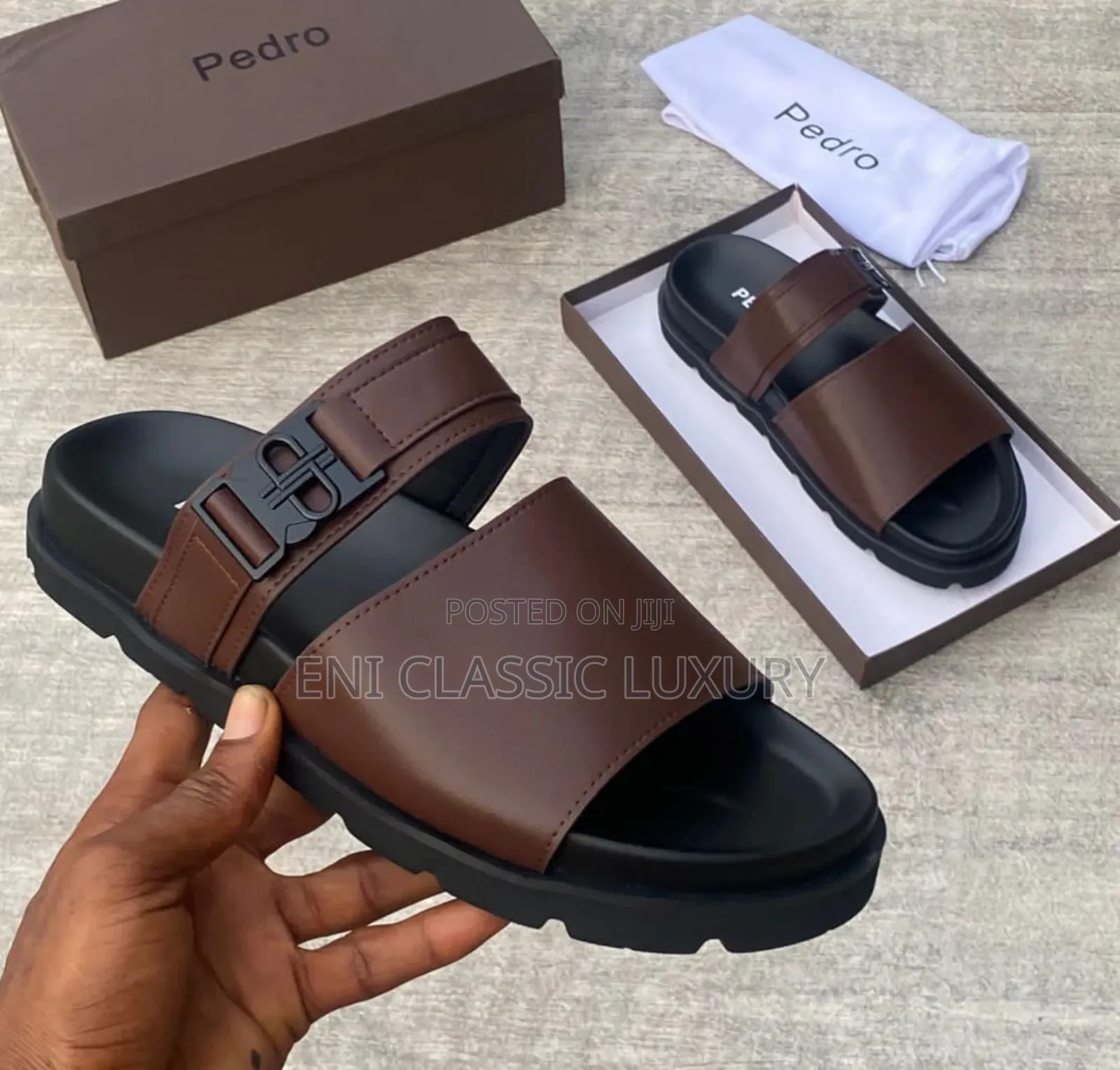 Pedro Luxury Men's Slippers Well Banded Package