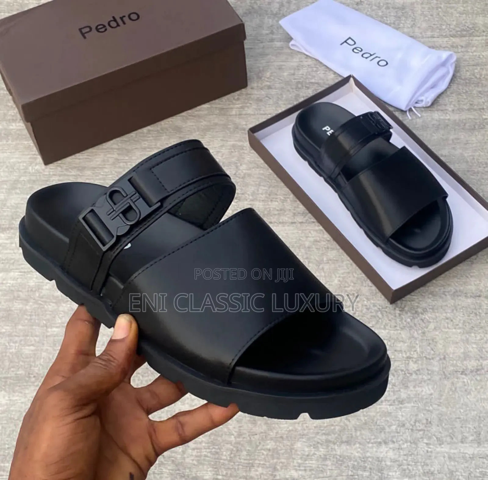 Pedro Luxury Men's Slippers Well Banded Package